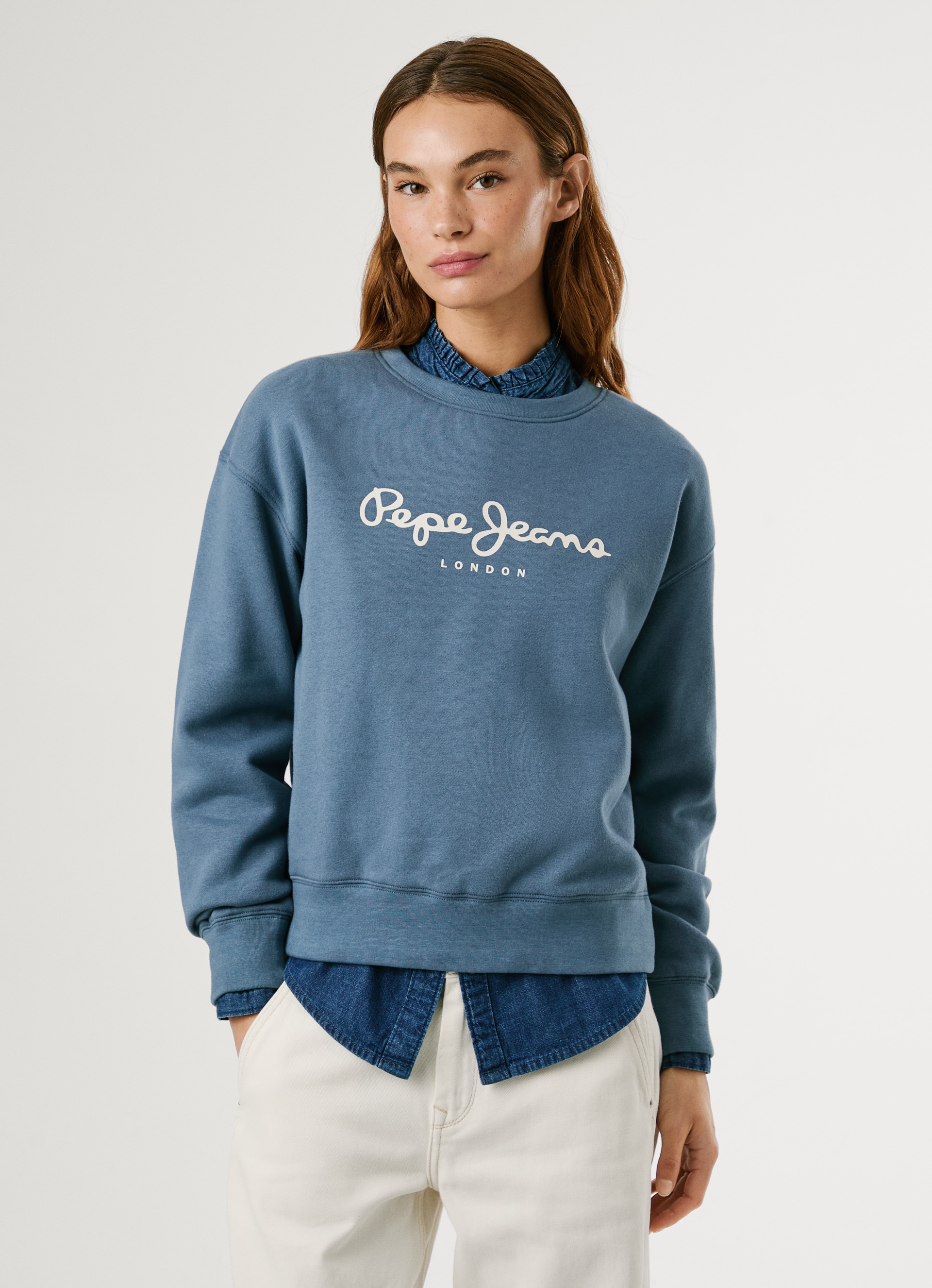 Pepe Jeans Sweatshirt »BADDY«, mit Rundhalsausschnitt
