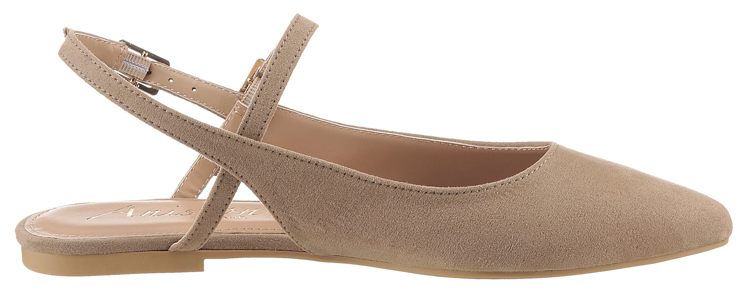 Aniston SHOES Slingpumps, Flat, Sommerschuh, Riemchensandale - neue KOLLEKTION