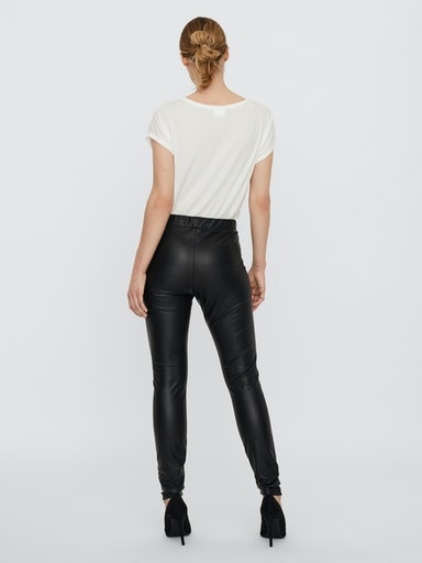 Vero Moda Lederimitathose »VMGANA MR PL LEGGING«