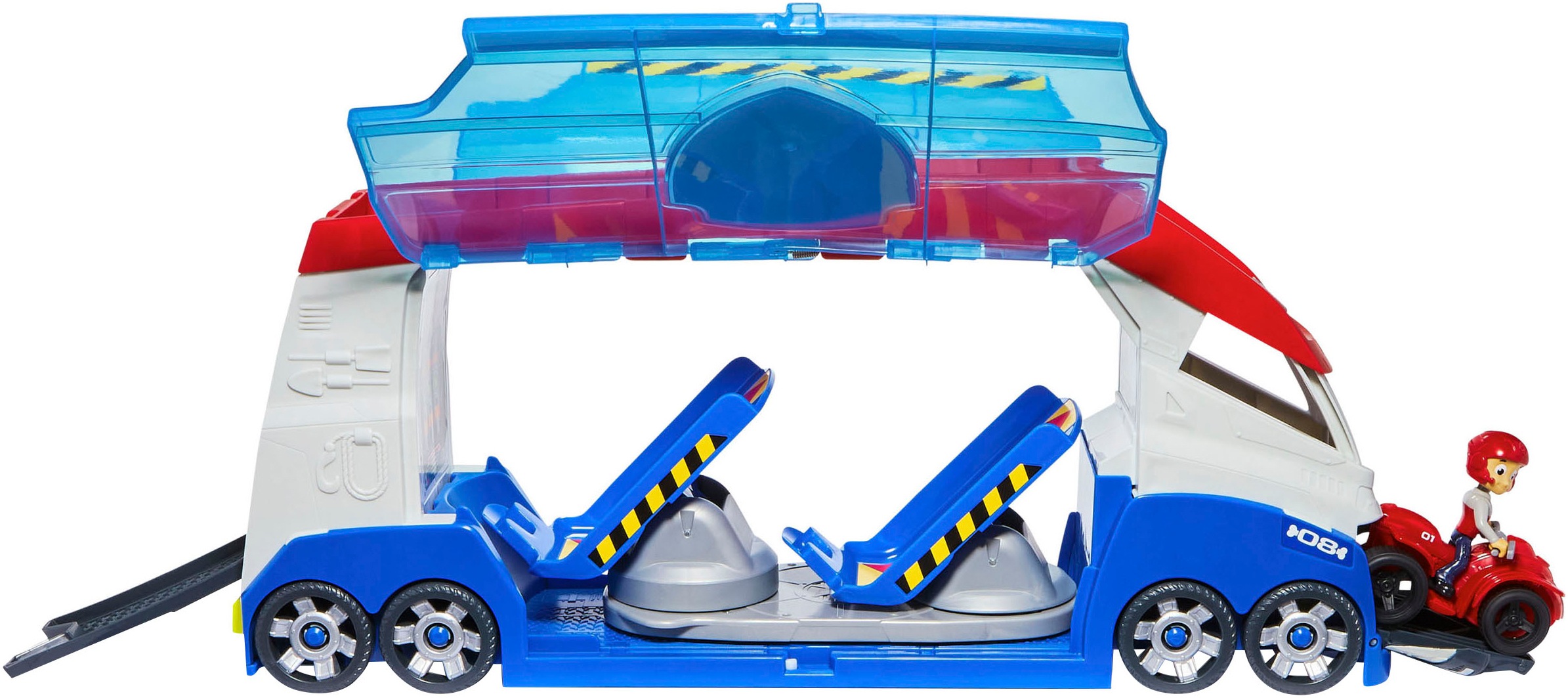 Spin Master Spielzeug-Transporter »Paw Patrol - Paw Patroller 3.0«, mit Soundeffekt; inkl. Ryder mit Quad