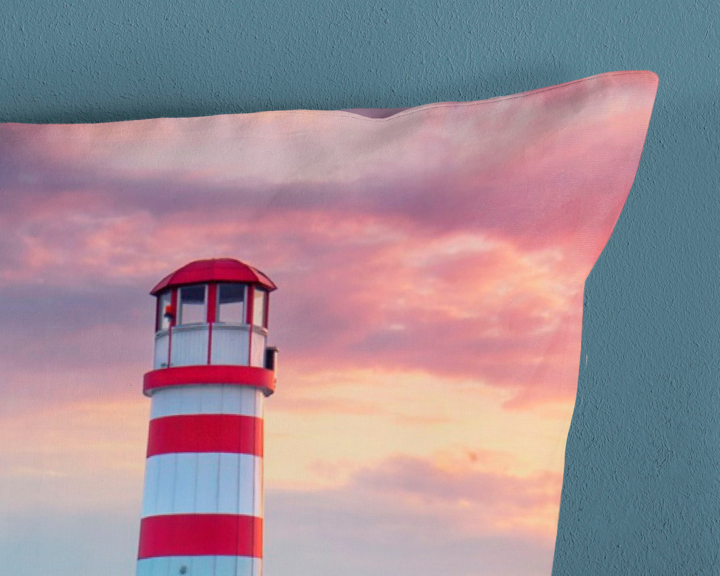 PURE luxury collection Wendebettwäsche »Lighthousee«, Mikrofaser, 135x200, Pflegeleicht, Reißverschluss, Wende, Strand, Meer