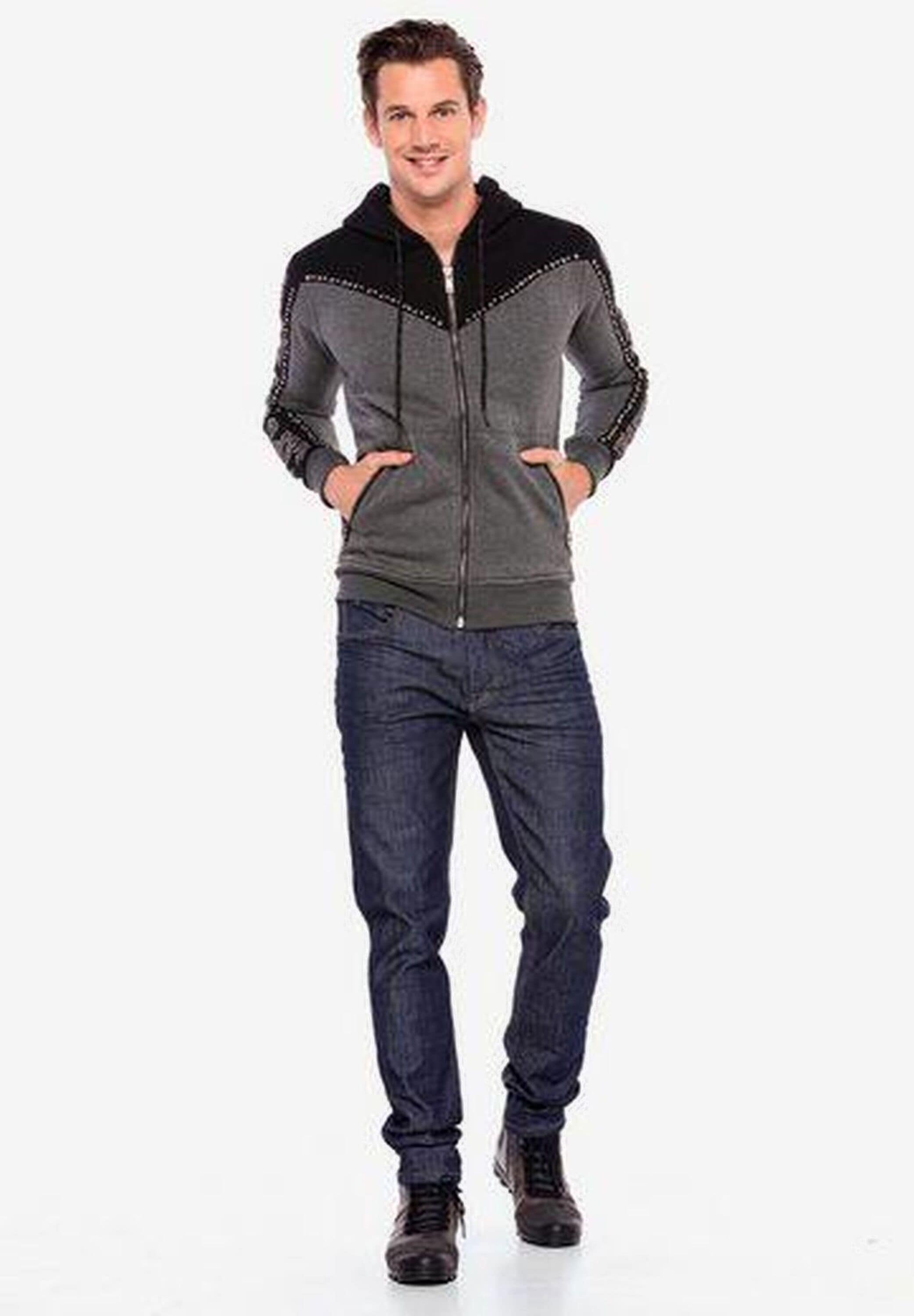 Cipo & Baxx Sweatjacke »Cipo & Baxx Sweatjacke« mit praktischen Kapuze, CL381