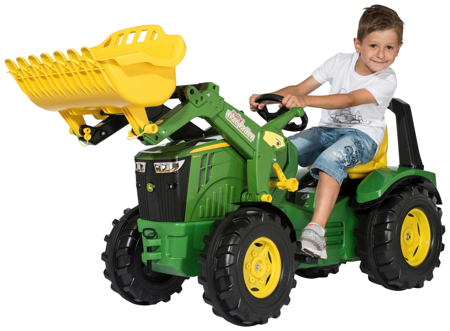 Rolly Toys Tretfahrzeug »Premium John Deere 8400R«, Kindertraktor mit Lader