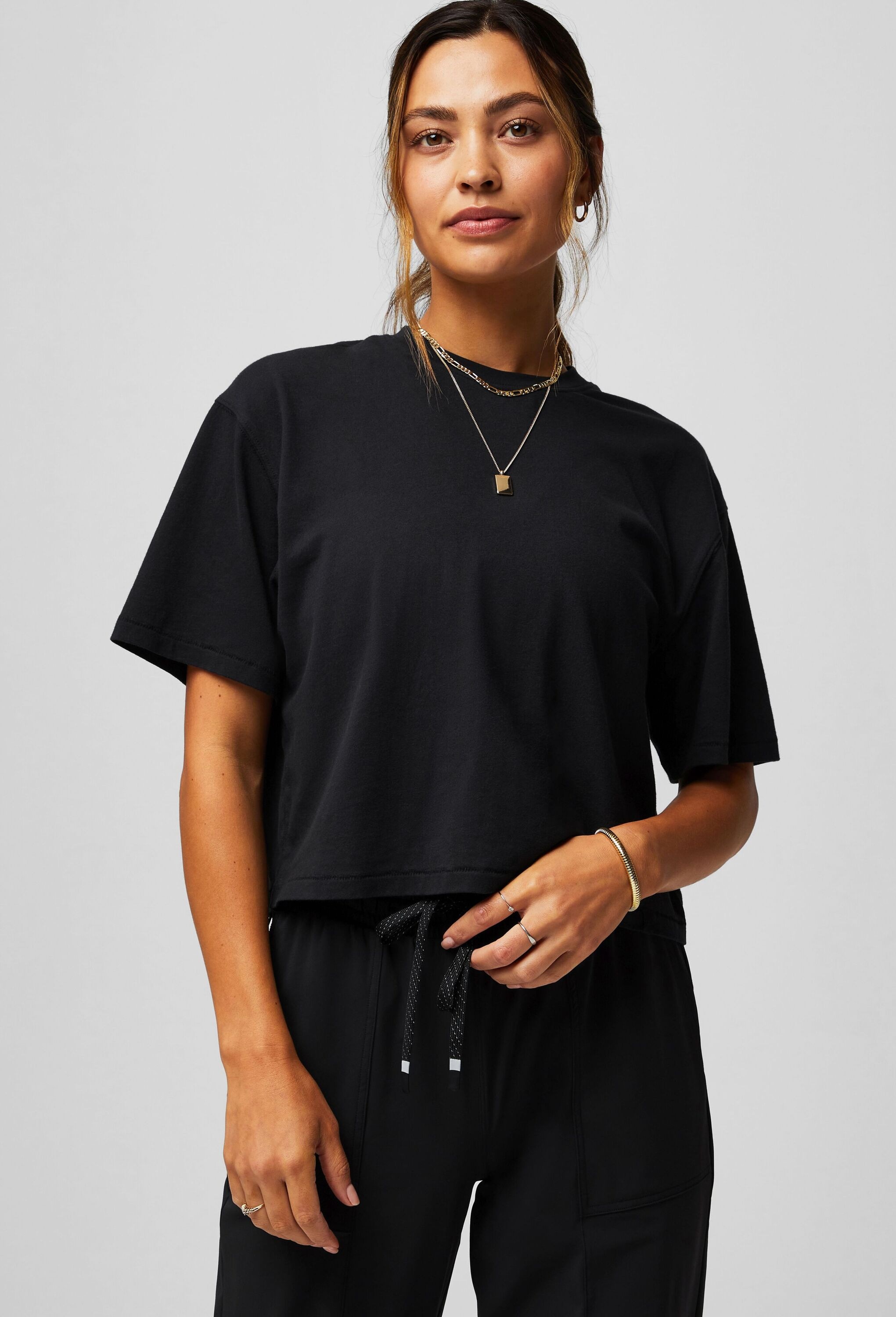 Fabletics Shirttop »Fabletics Top COTTON BOXY TEE« mit Rundhalsausschnitt