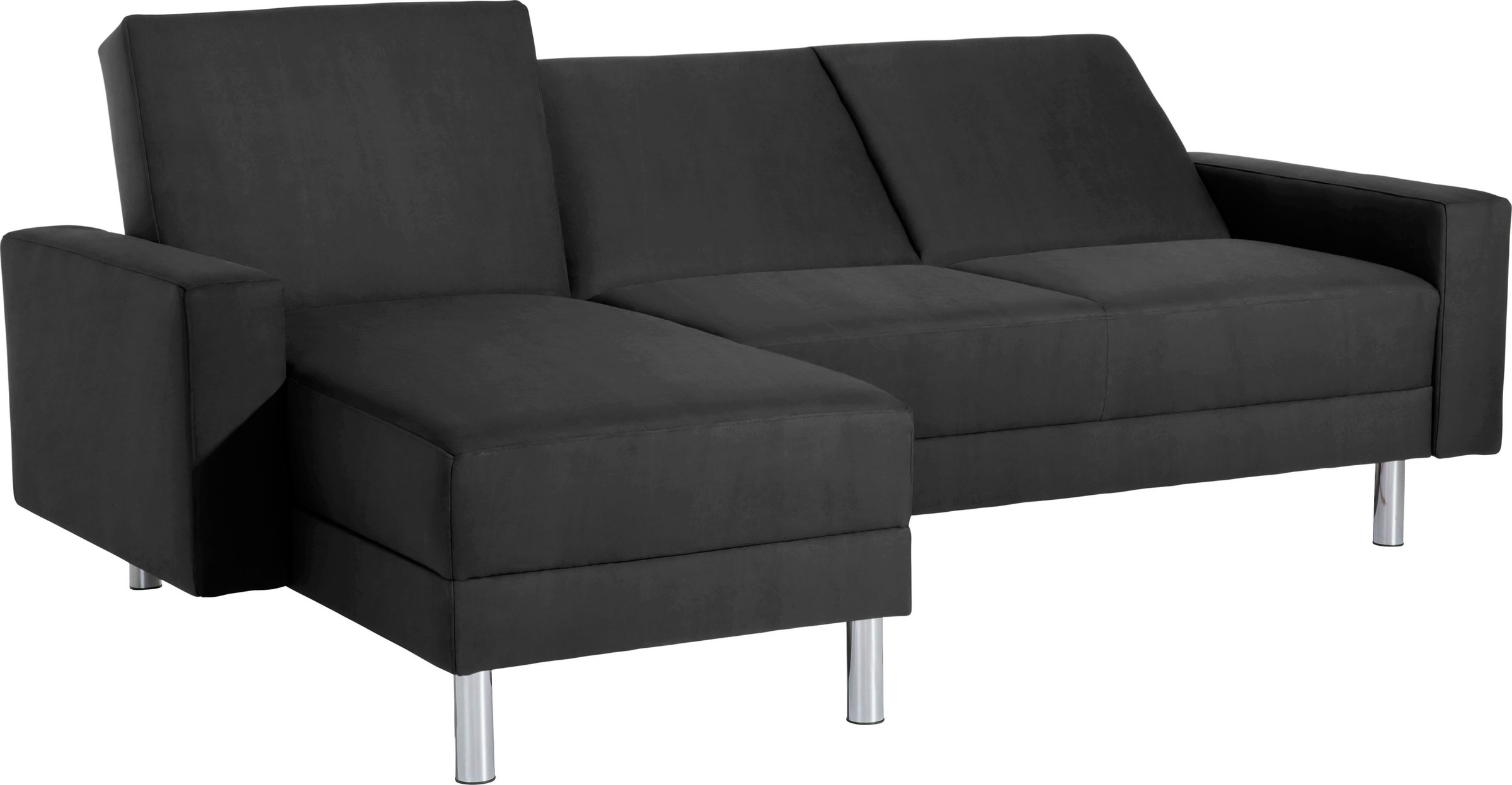 Max Winzer® Schlafsofa »Just Fresh modernes kubisches Sofa, Rückenverstellung für Sitzkomfort«, Recamiere links oder rechts montierbar, elegante Metallfüße