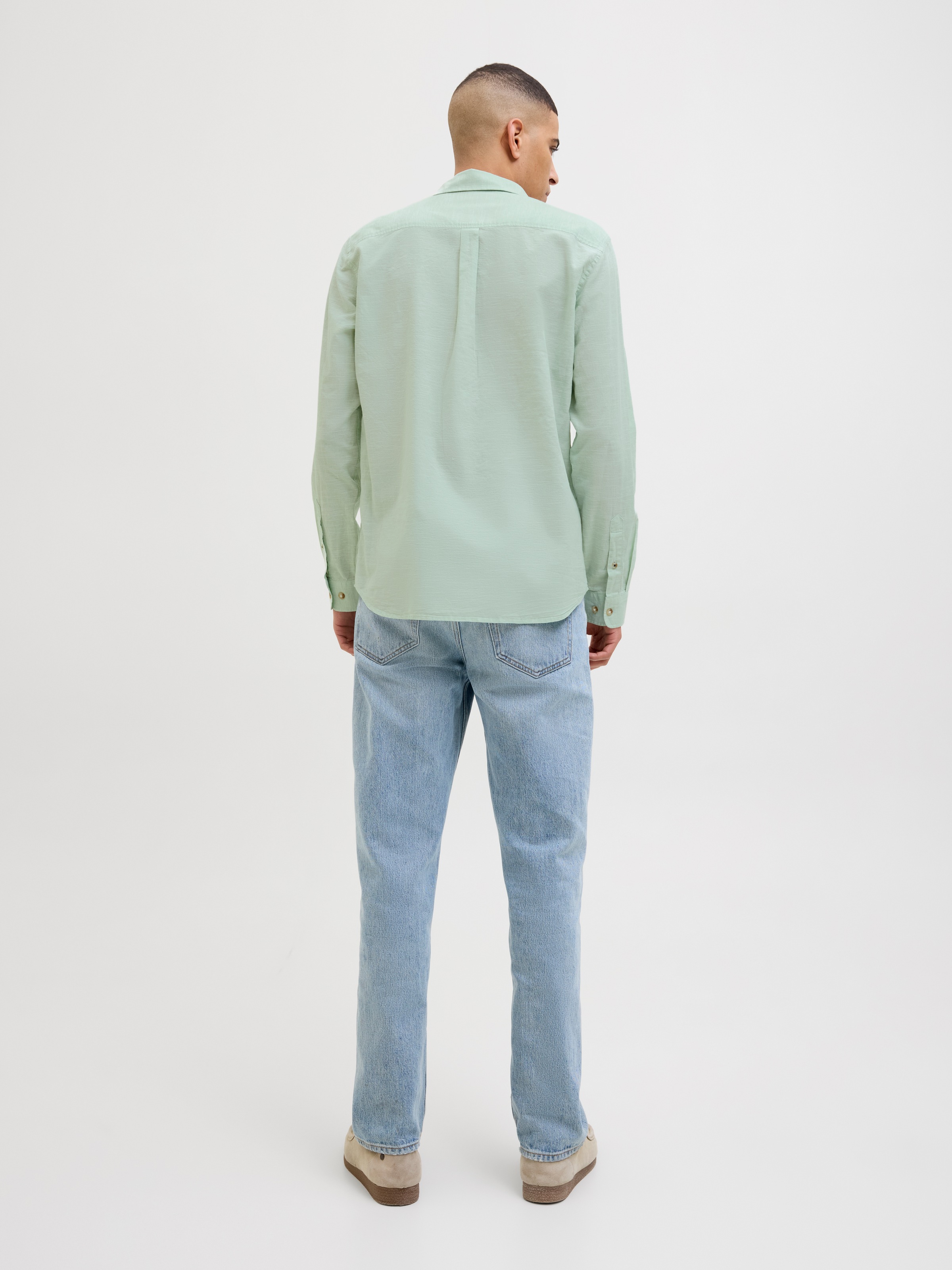 Jack & Jones Langarmhemd »JJESUMMER SHIRT LS SN«, mit Hemdkragen