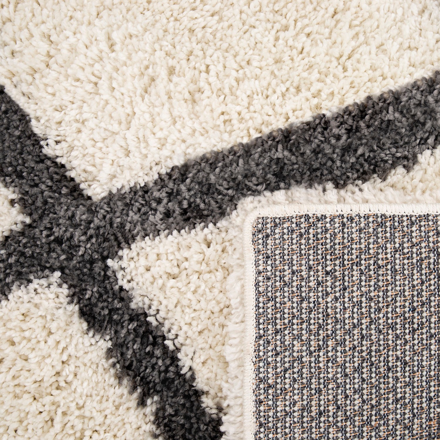 Paco Home Hochflor-Teppich »Arezzo 681«, rechteckig, 49 mm Höhe, modernes Rauten Design, sehr weicher Flor