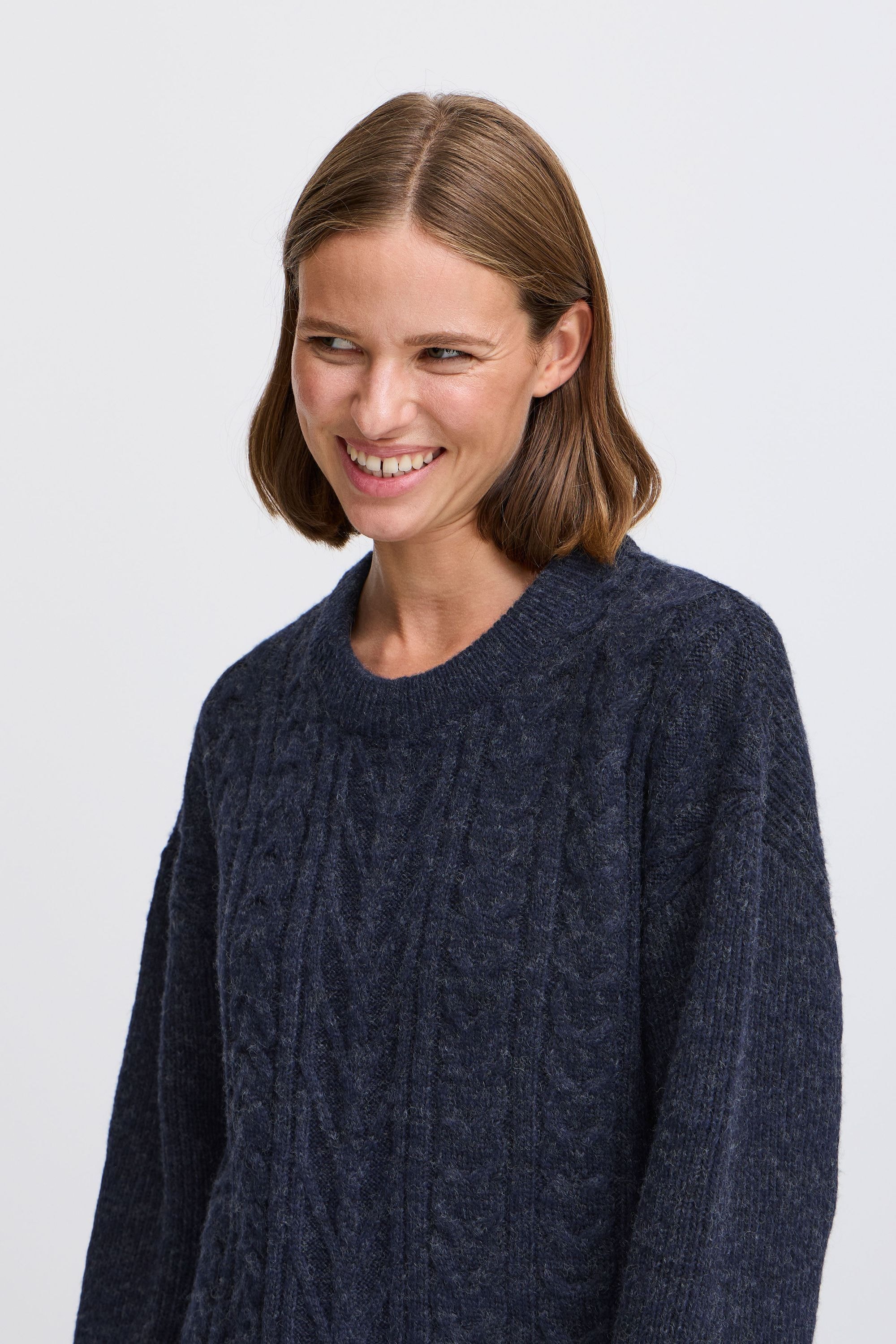 b.young Strickfleece-Pullover »Strickpullover BYNELLO ONECK JUMPER -«