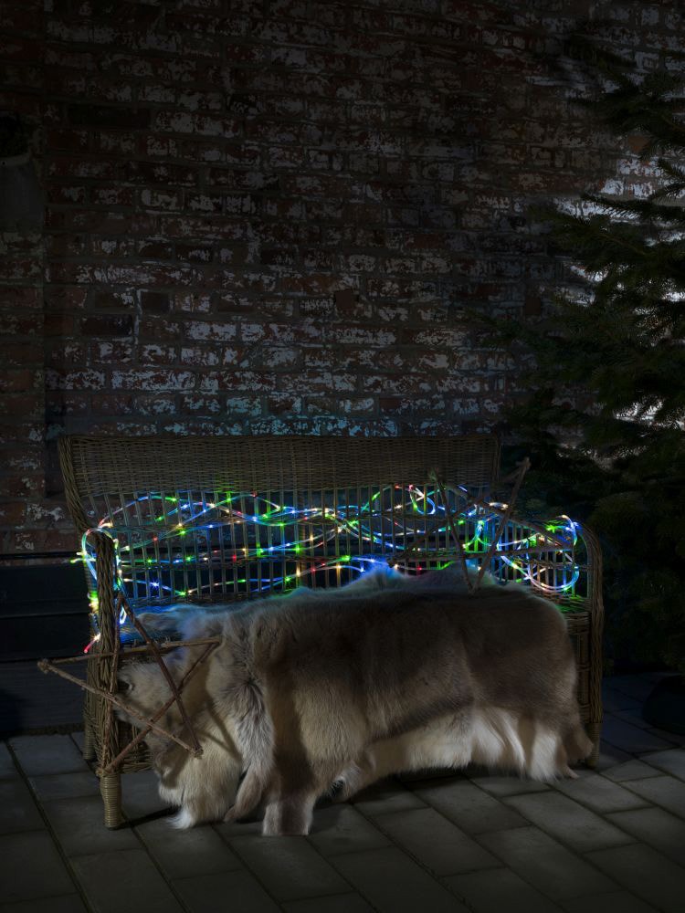 KONSTSMIDE LED-Lichterschlauch »Weihnachtsdeko aussen«, 20m, 260 bunten Dioden