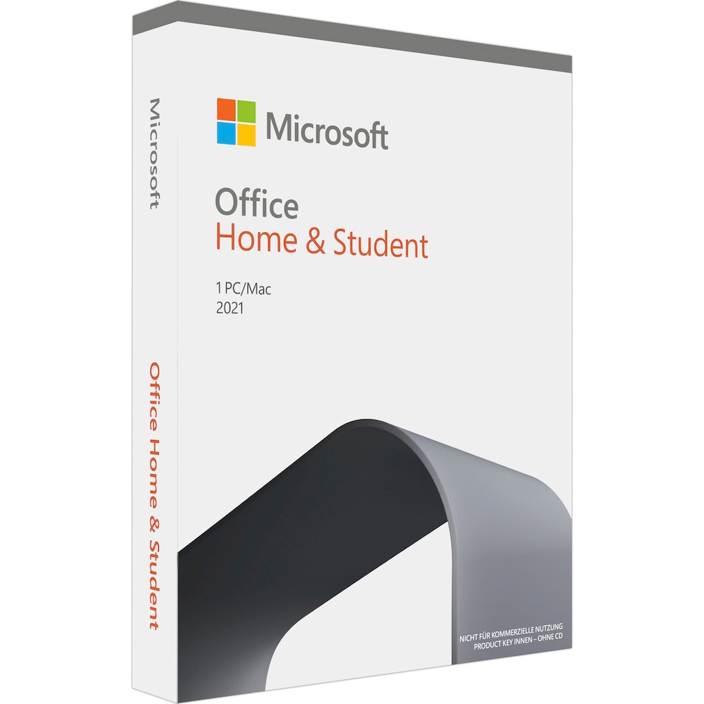 Microsoft Officeprogramm »original Microsoft Office Home & Student 2021 für 1 PC/Mac, Klassische Office-Apps, Product Key in Box«