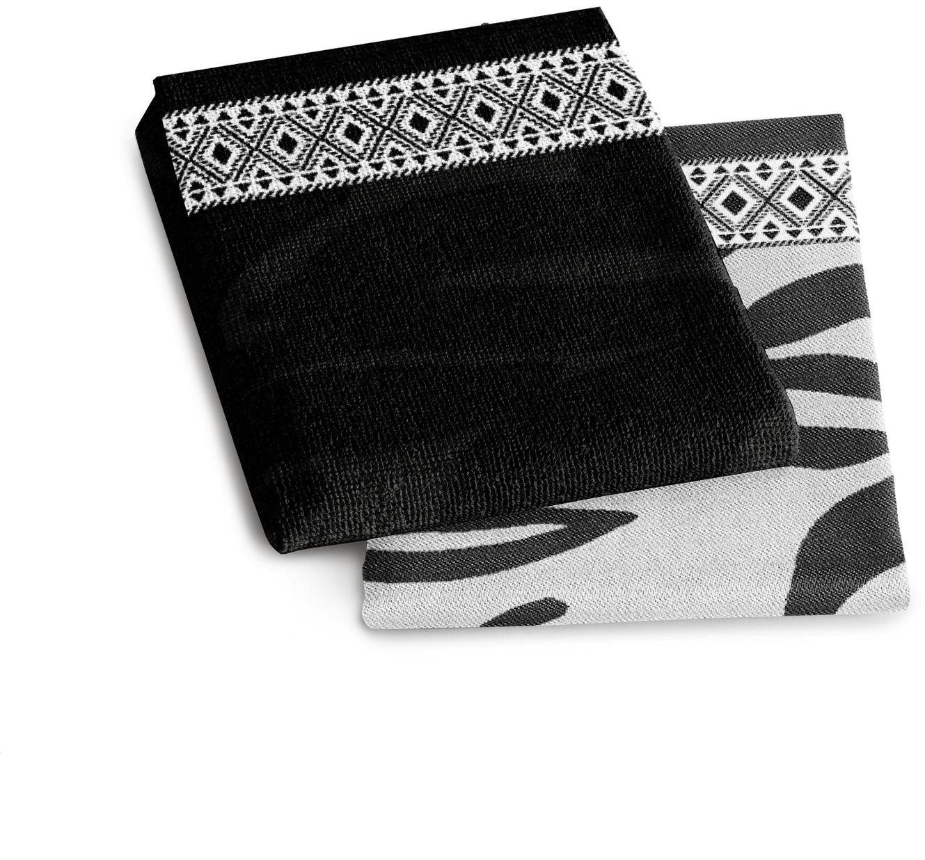 DDDDD Geschirrtuch »Africa« Combiset: 2 Küchentücher & 2 Geschirrtücher