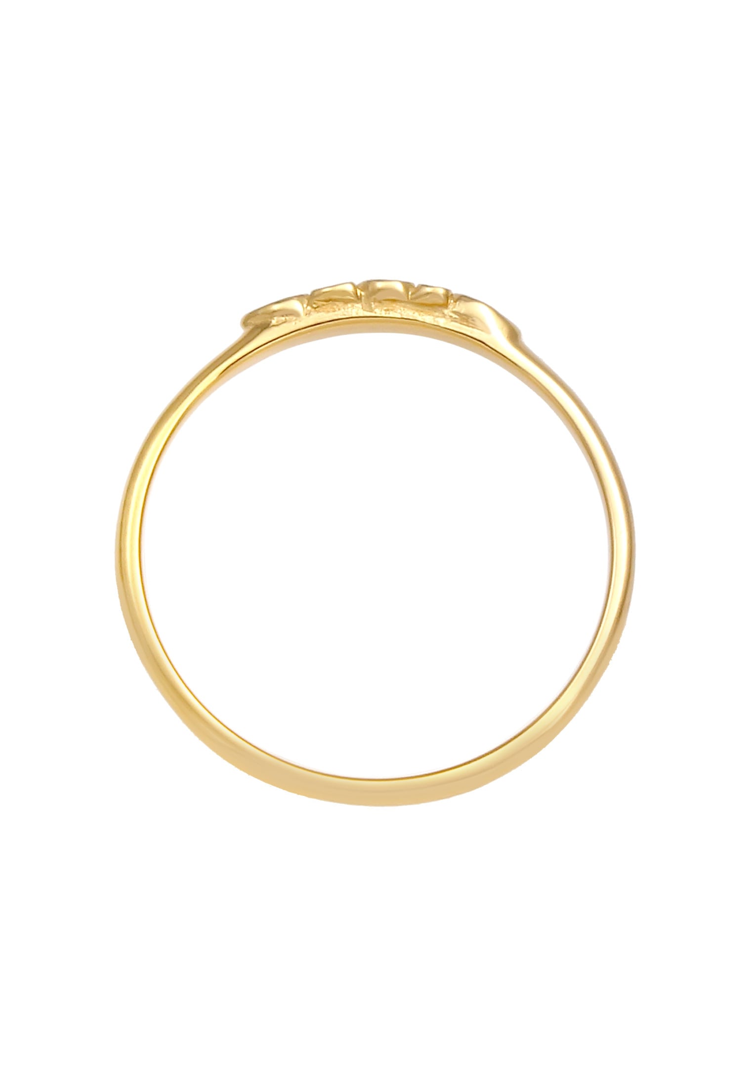 Elli Premium Silberring »Ring Organic Look Trend 375 Gelbgold«