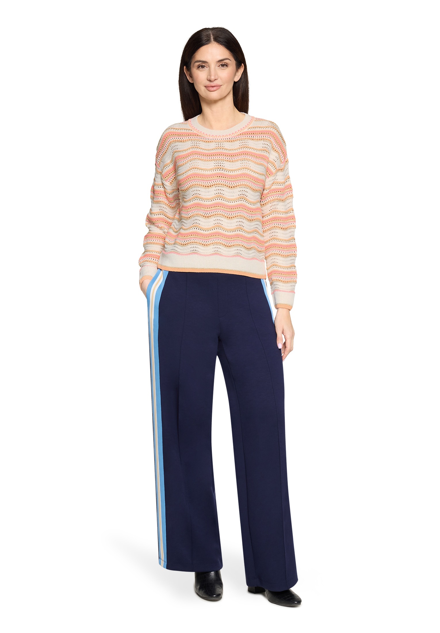 Cartoon Strickpullover »Strickpullover mit Rundhalsausschnitt«