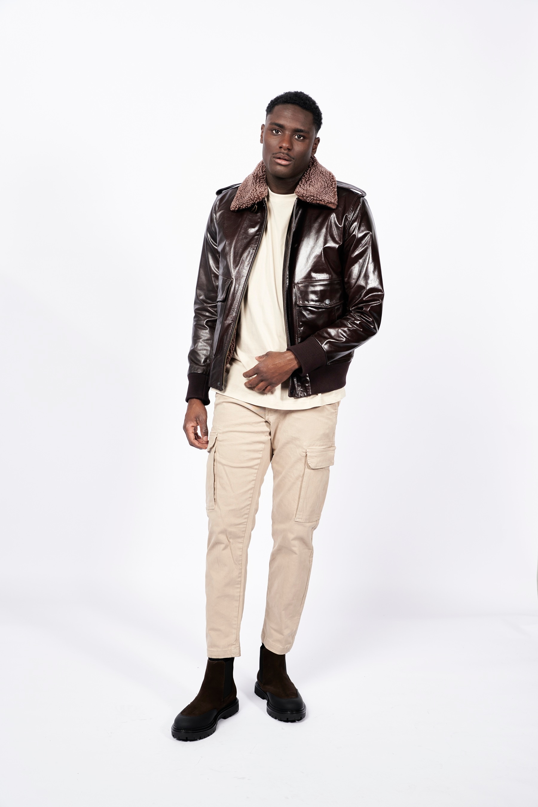 Freaky Nation Lederjacke »Mr. Gloss-FN«