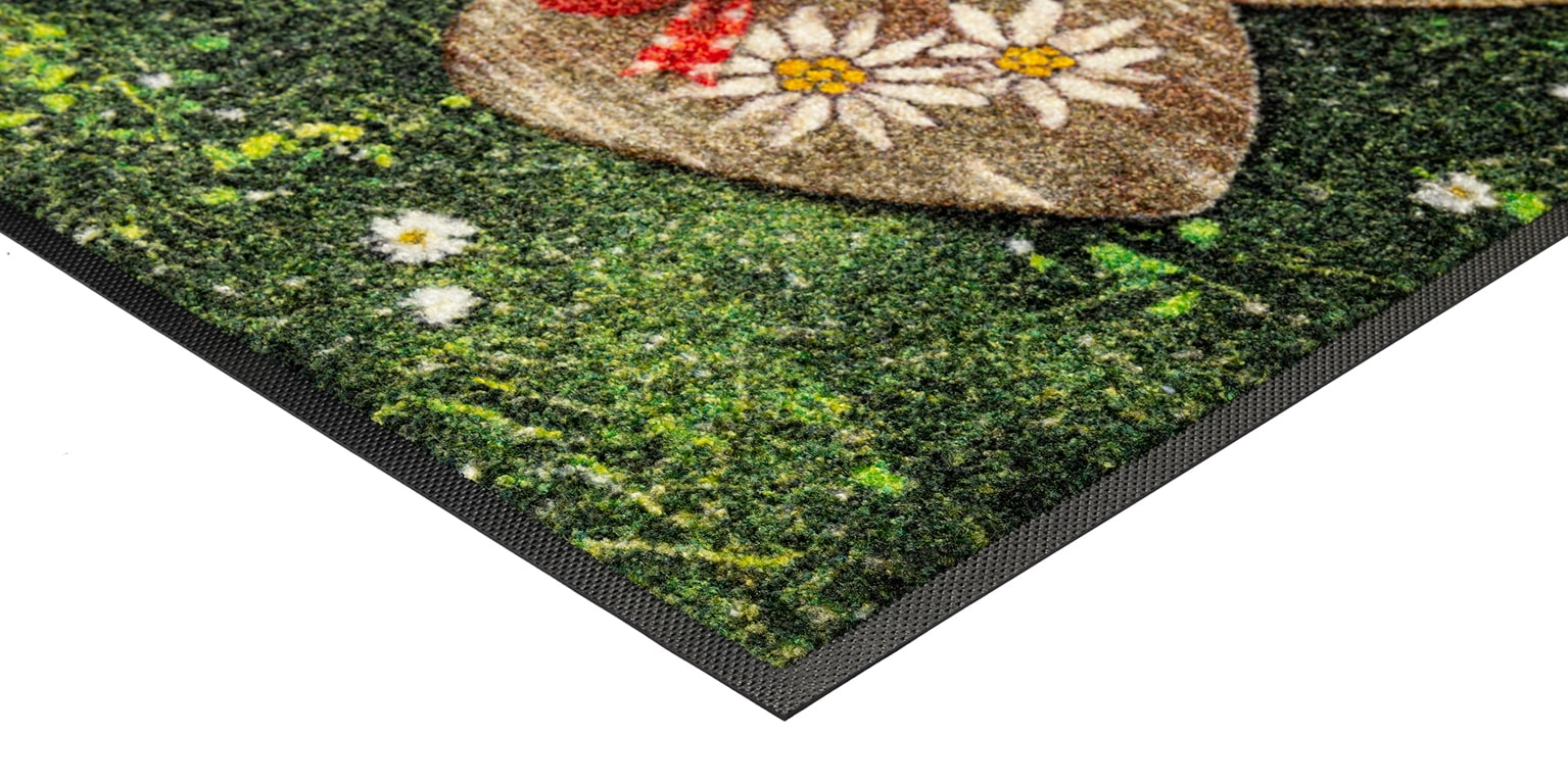 wash+dry by Kleen-Tex Fußmatte »Heimatliebe« rechteckig 7 mm Höhe waschbar und trocknergeeignet