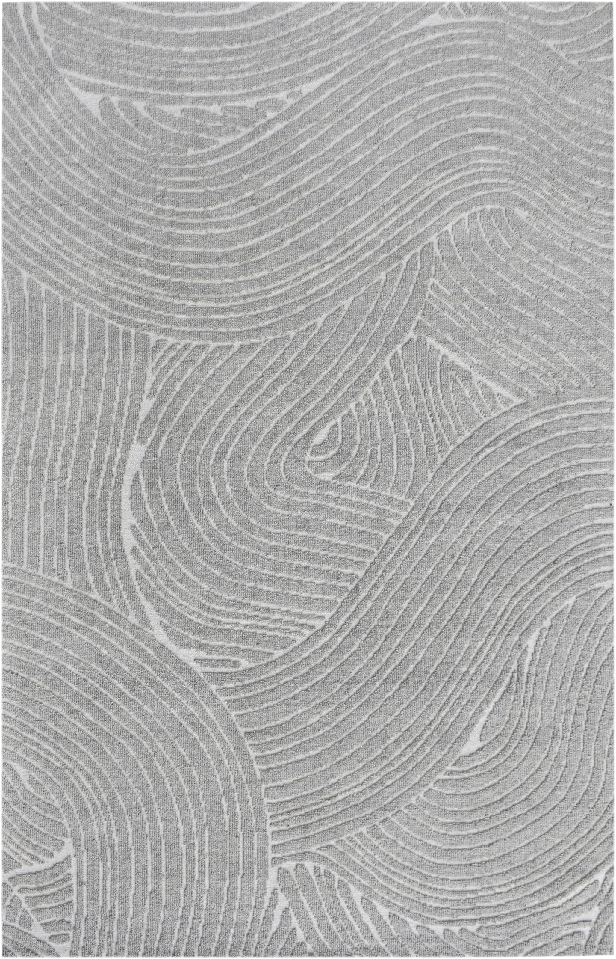 my home Wollteppich »Falun, Wolle, Hoch-Tief-Struktur, maschinell gewebt« rechteckig 12 mm Höhe einfarbig, Wolle, Teppich, Wohnzimmer, Schlafzimmer, Esszimmer