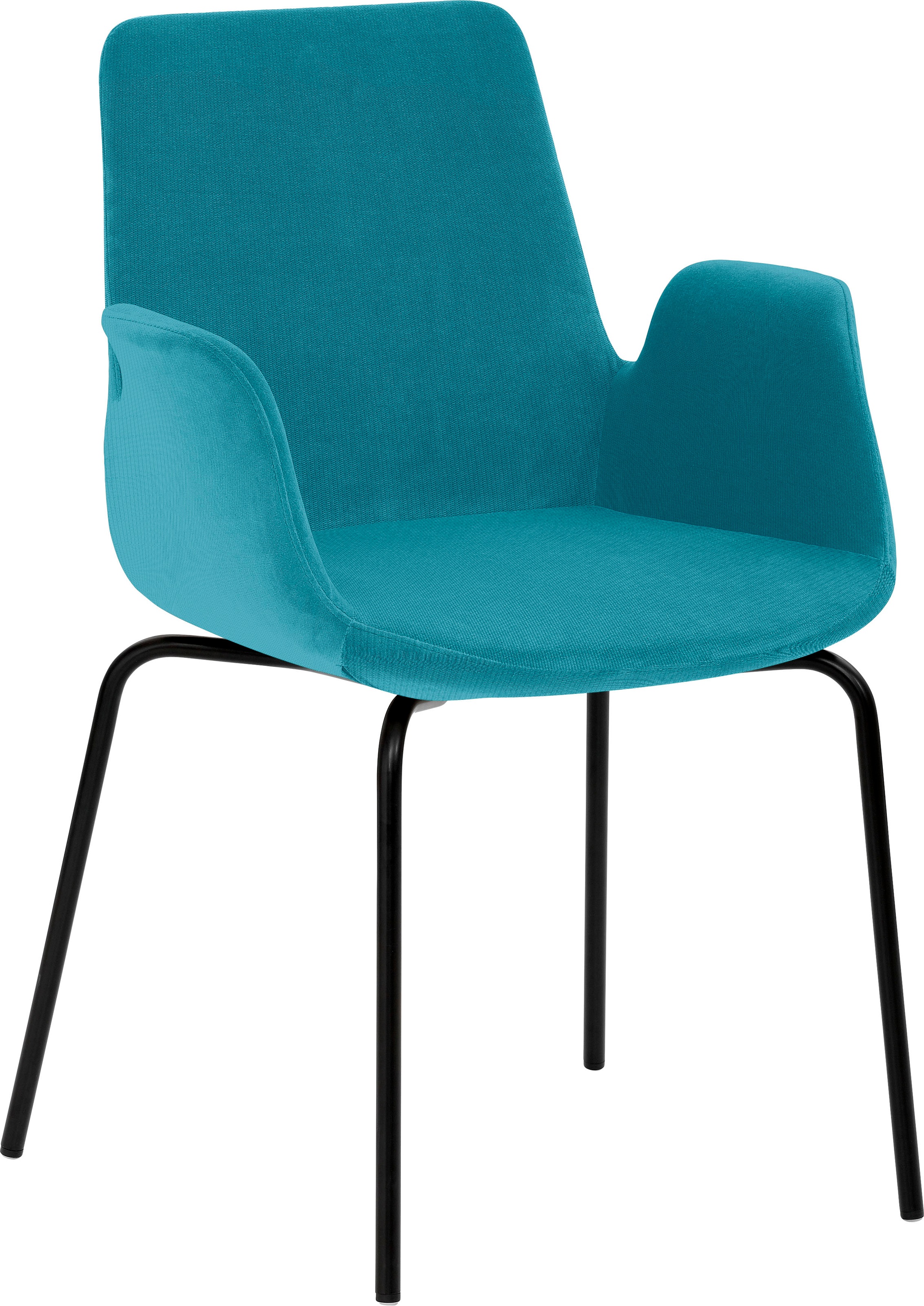 Mayer Sitzmöbel, Bürostuhl »Sessel myHELIOS« (), türkis + Schwarz, Metall, Polyester, B/H/T: 58 cm x 86 cm x 59 cm, türkis + Schwarz