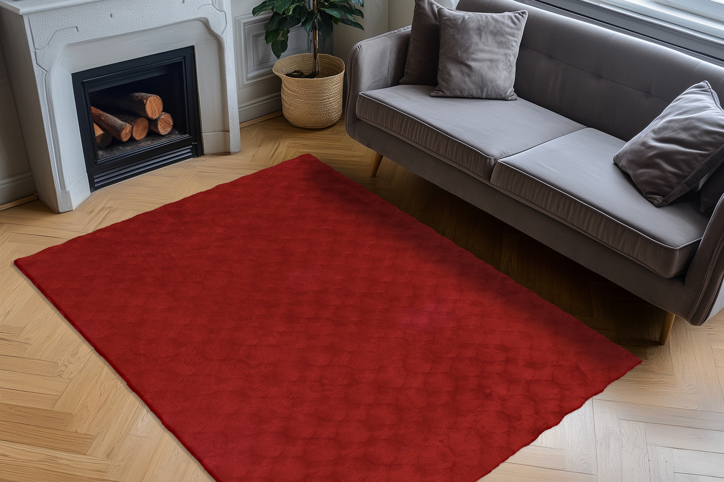 Kayoom Teppich »Royal Glow 825« rechteckig 30 mm Höhe Auch in rund, Hochflor, Modernes Muster, Vegan