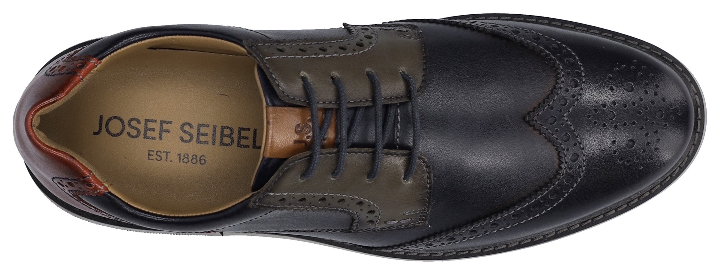 Josef Seibel Budapester »Stuart 07«, Brogue, Business Schuh, Anzugschuh mit Flügelkappe