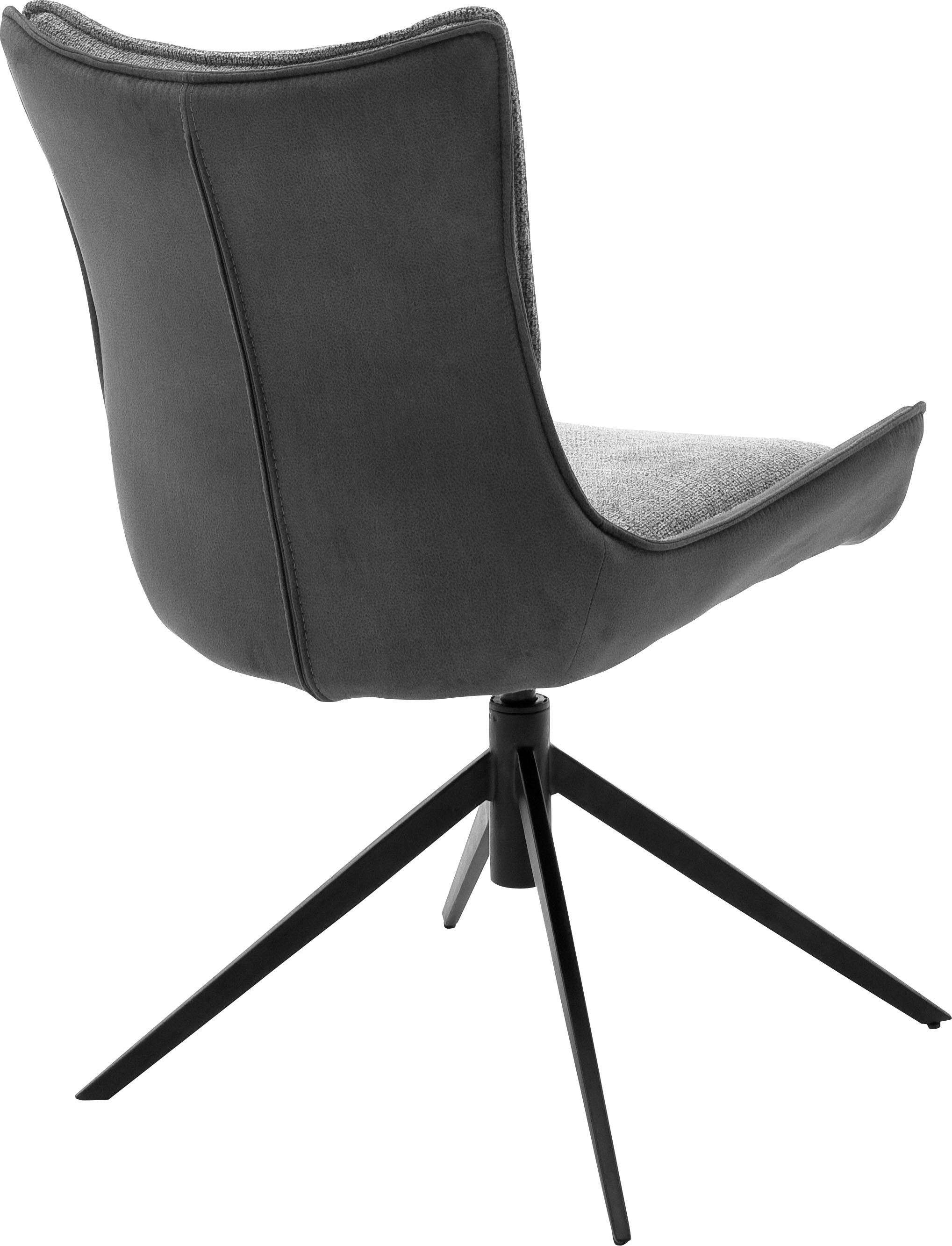 MCA furniture 4-Fußstuhl »Kitami«, (Set), 2 St., Esszimmerstuhl drehbar 360° mit Nivellierung, Stoffbezug, bis 120 kg