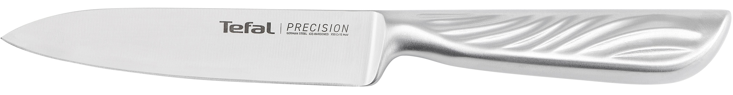 Tefal Universalküchenmesser »Precision« 12 cm, 22°-Klingenwinkel, Eishärtungstechnologie, Wellenmuster