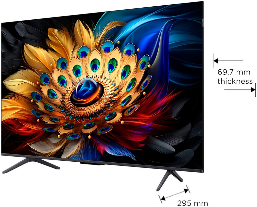 TCL QLED-Fernseher, 126 cm/50 Zoll, 4K Ultra HD, Smart-TV-Google TV-Android TV