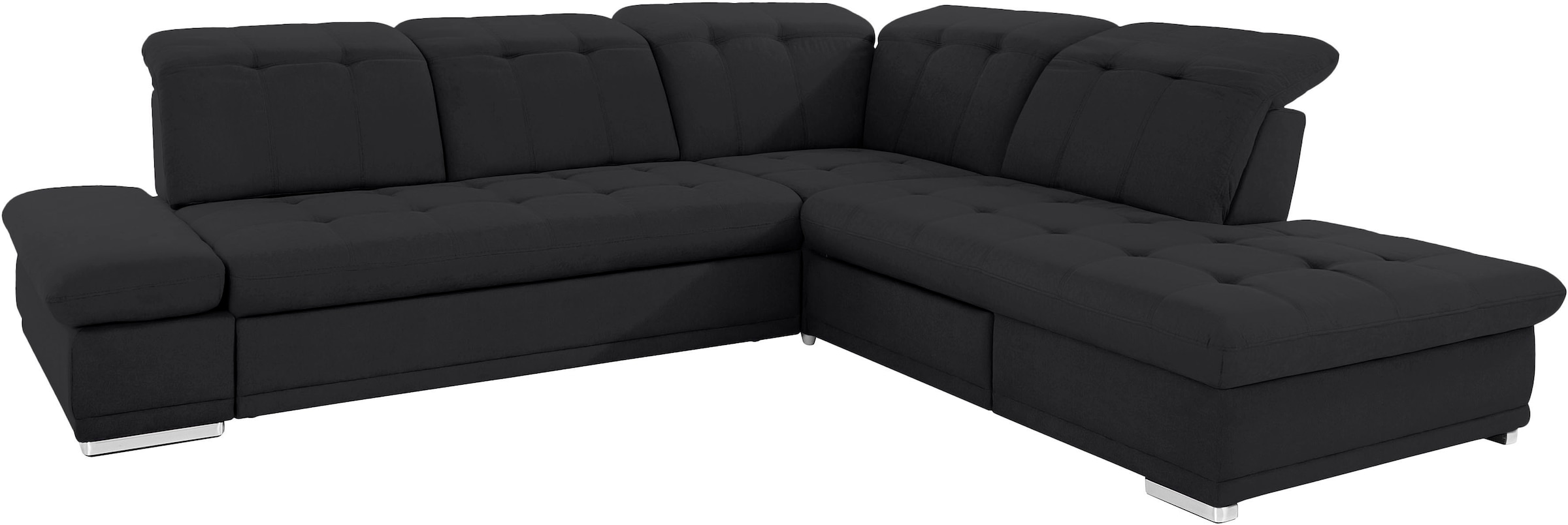 COTTA Ecksofa »Holiday L-Form mit Sitztiefen-, Armteil- und Kopfteilverstellung«, wahlweise mit Bettfunktion inkl. Bettkasten