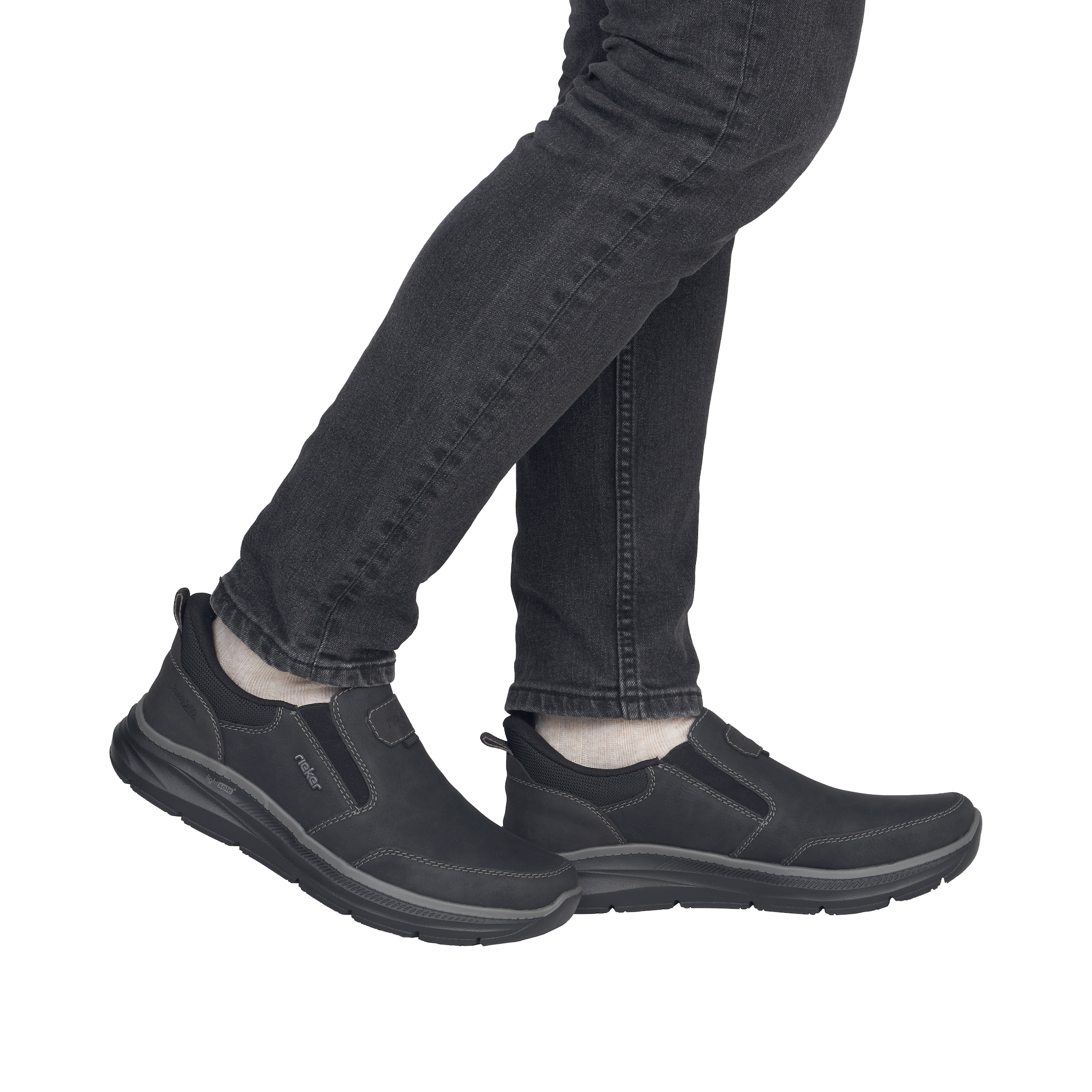 Rieker Slipper »Ready2GO«  Schlupfschuh, Halbschuh, Freizeitschuh mit Stretcheinsätze