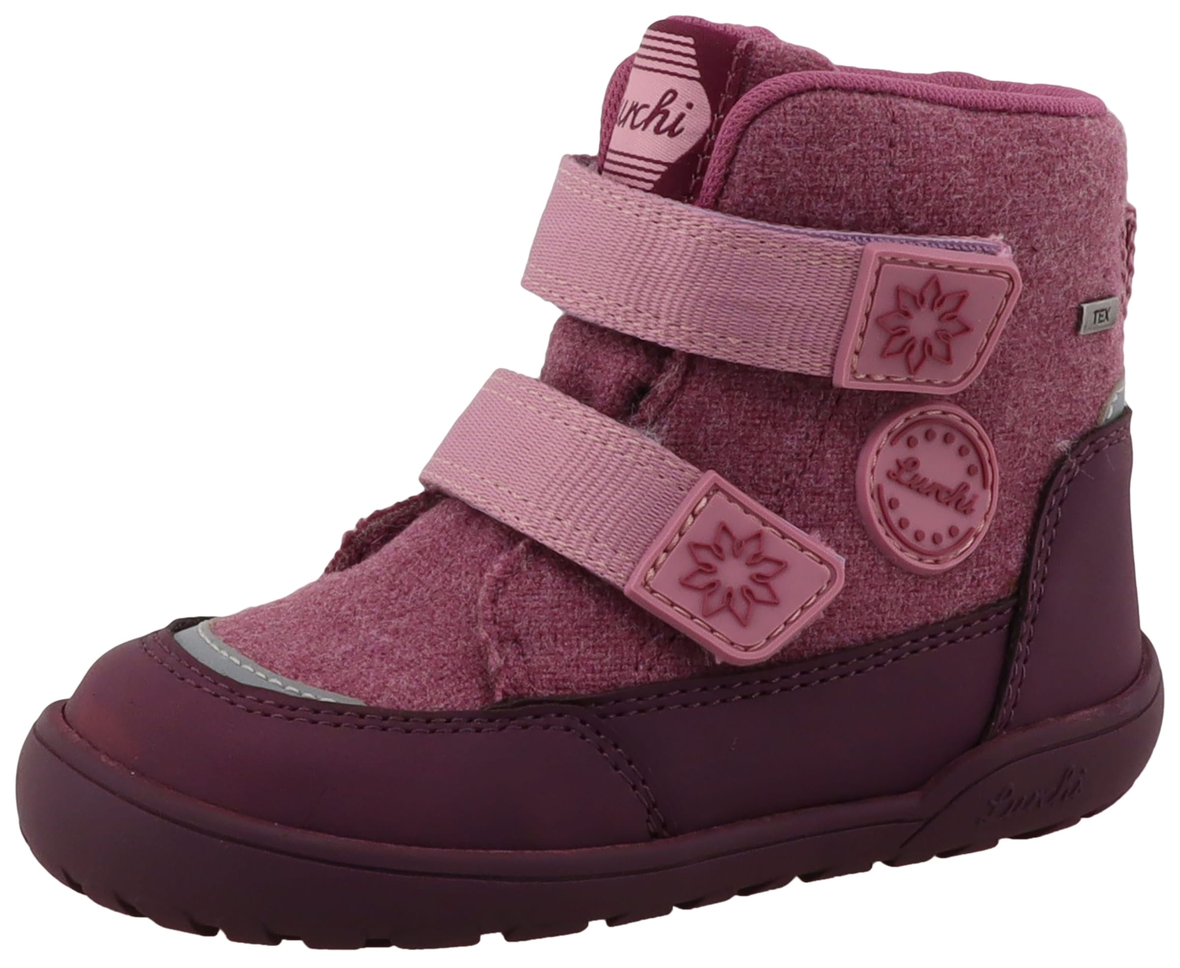 Lurchi Barfußschuh »Jemmy Barefoot-TEX«  Winterboots mit Blüten und Logo, Größenschablone zum Download
