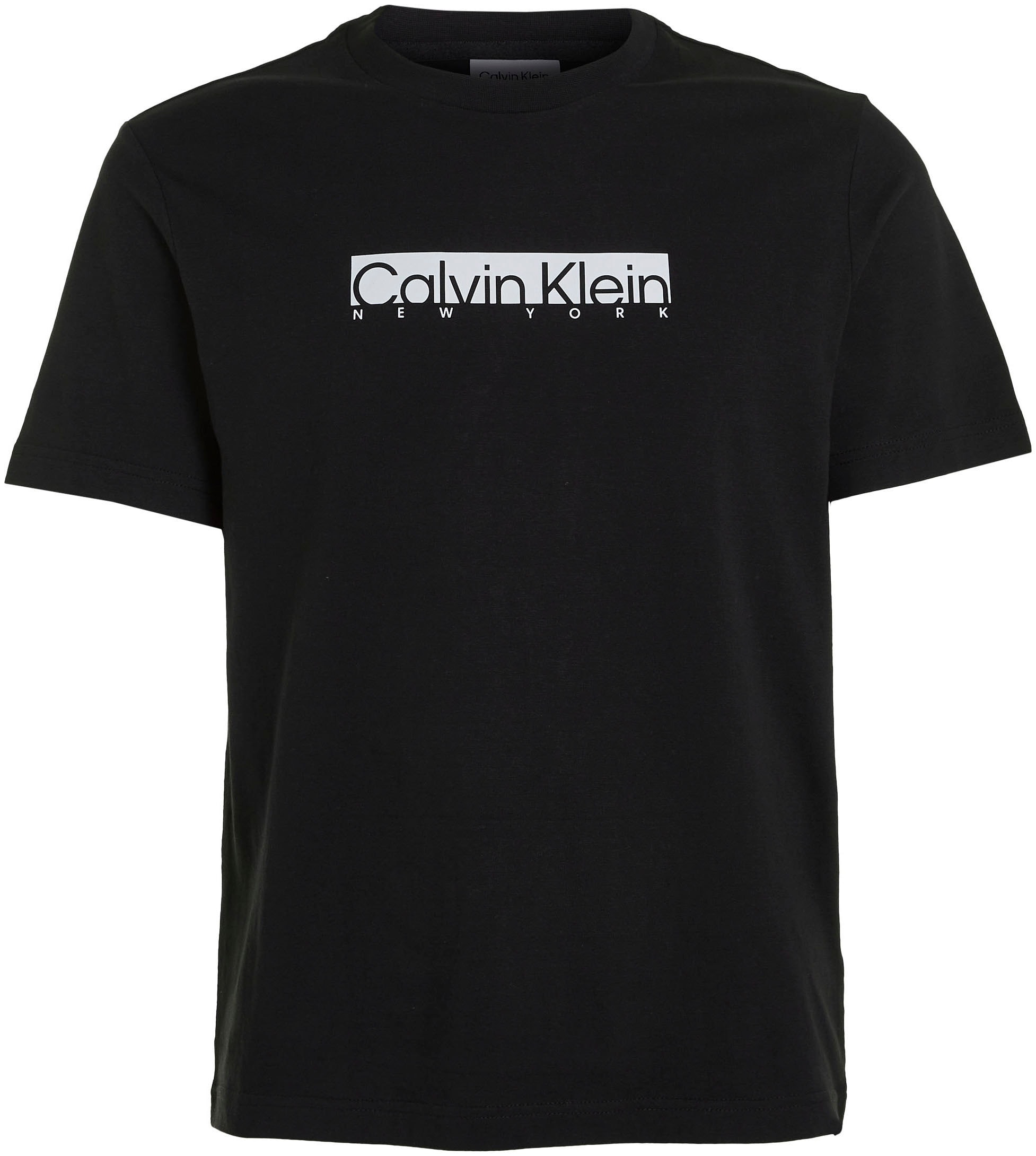 mit Kurzarmshirt, der auf Brust Klein bei ♕ Logo Calvin Klein Calvin