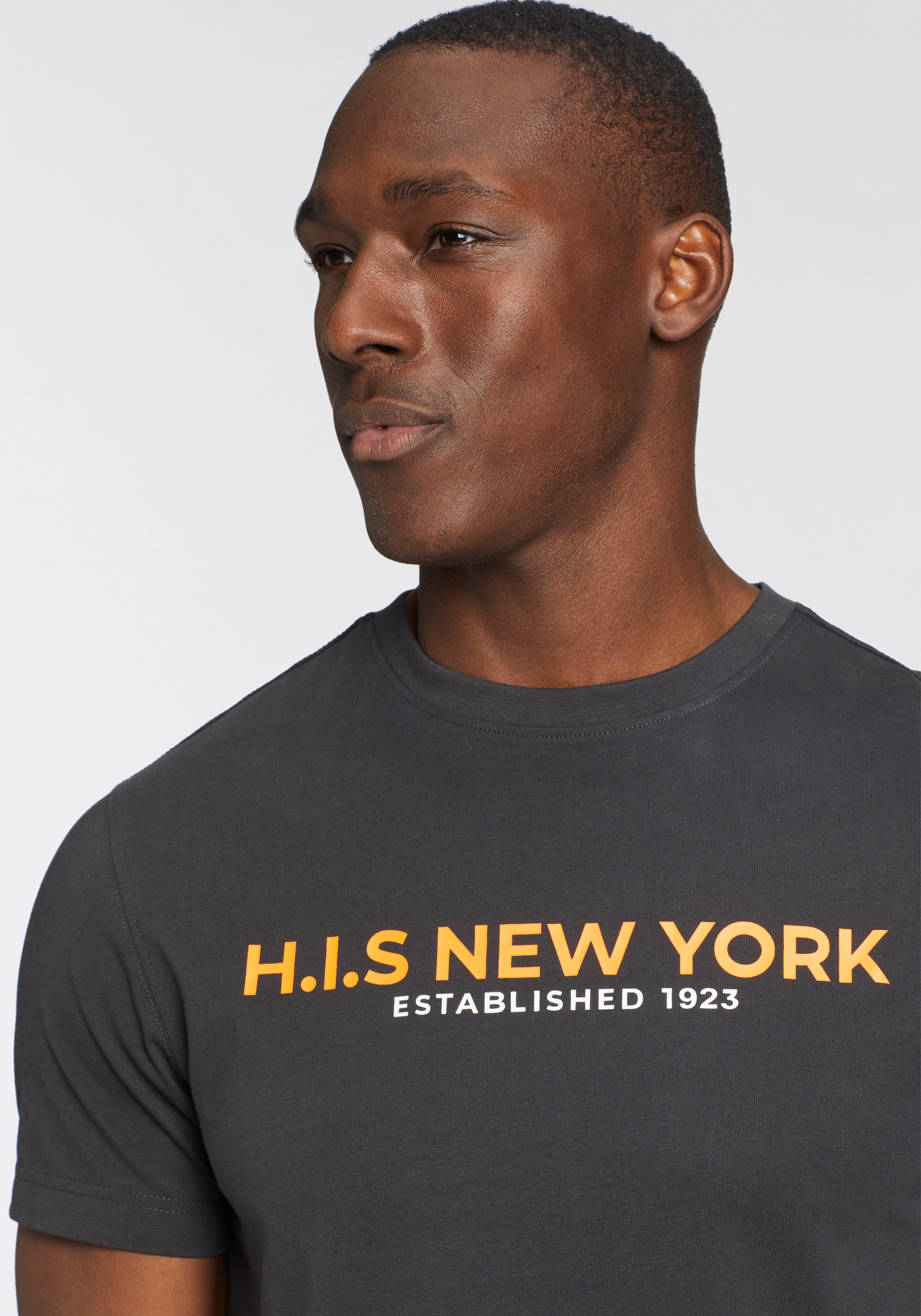 H.I.S T-Shirt, Mit großem Frontprint