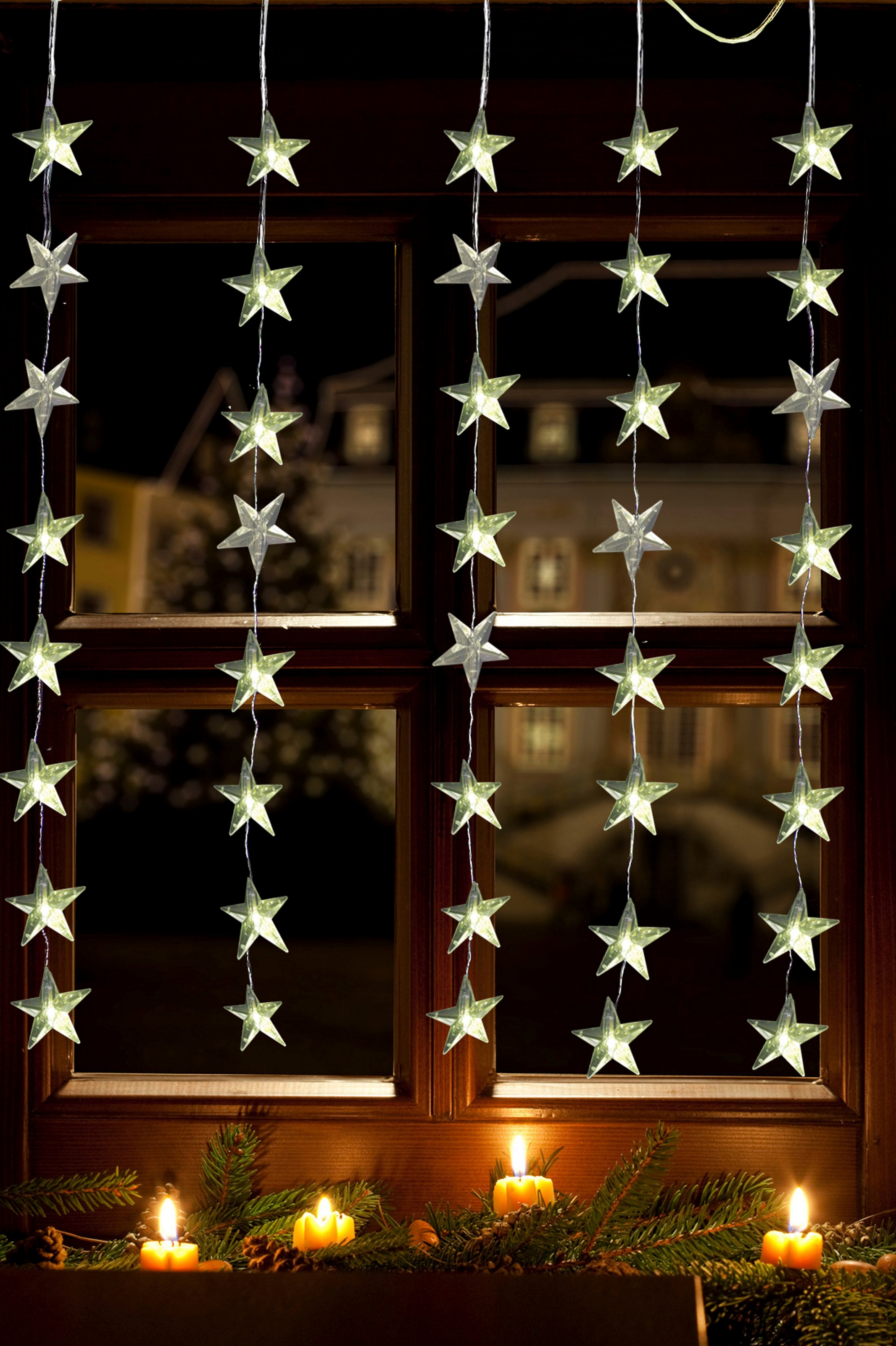 Star-Max LED-Lichtervorhang »Weihnachtsdeko«, bequem kaufen LED-Fenster-Vorhang