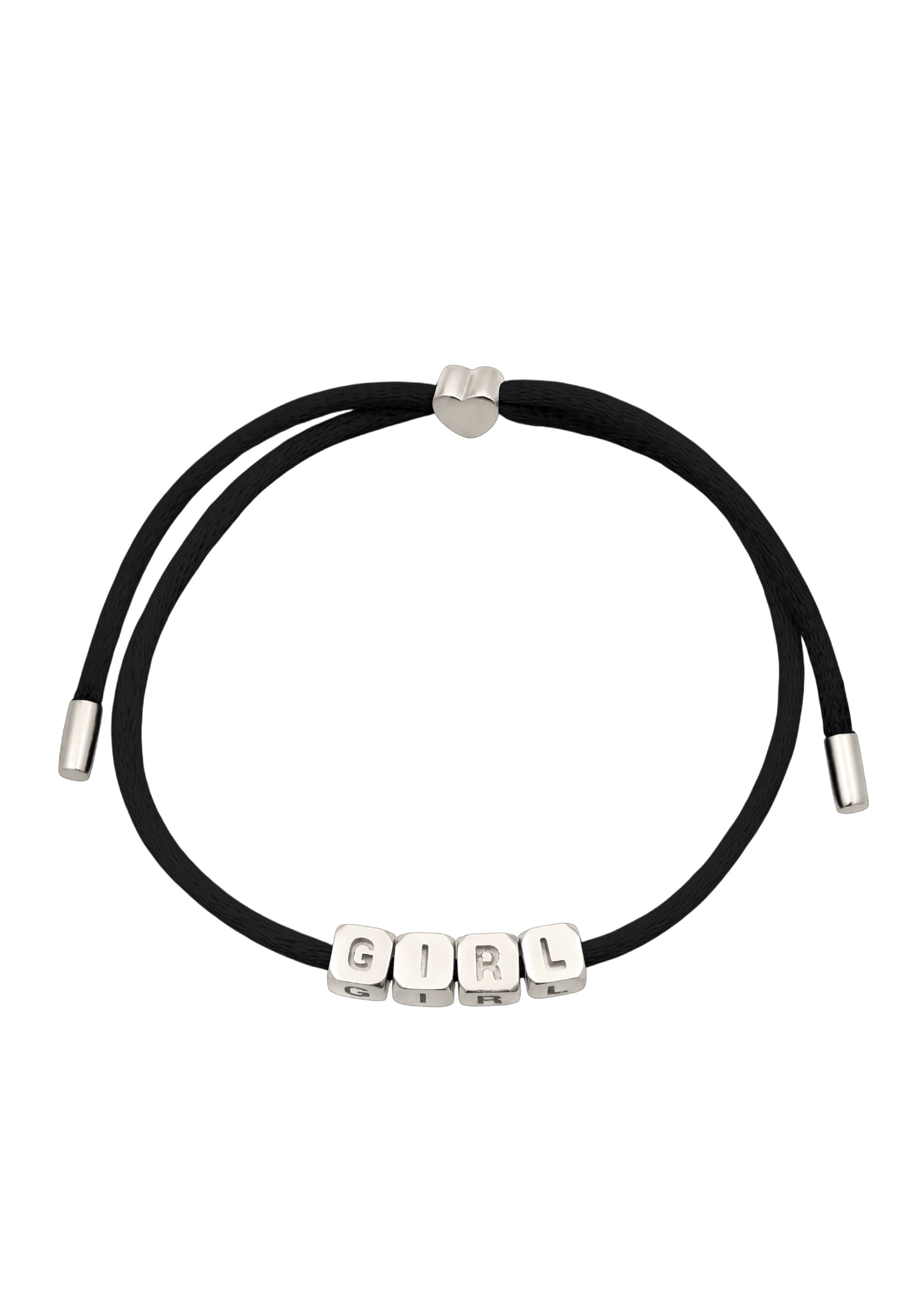 Elli Armkette »Armband Satin Lettering 925 Sterling Silber vergoldet«