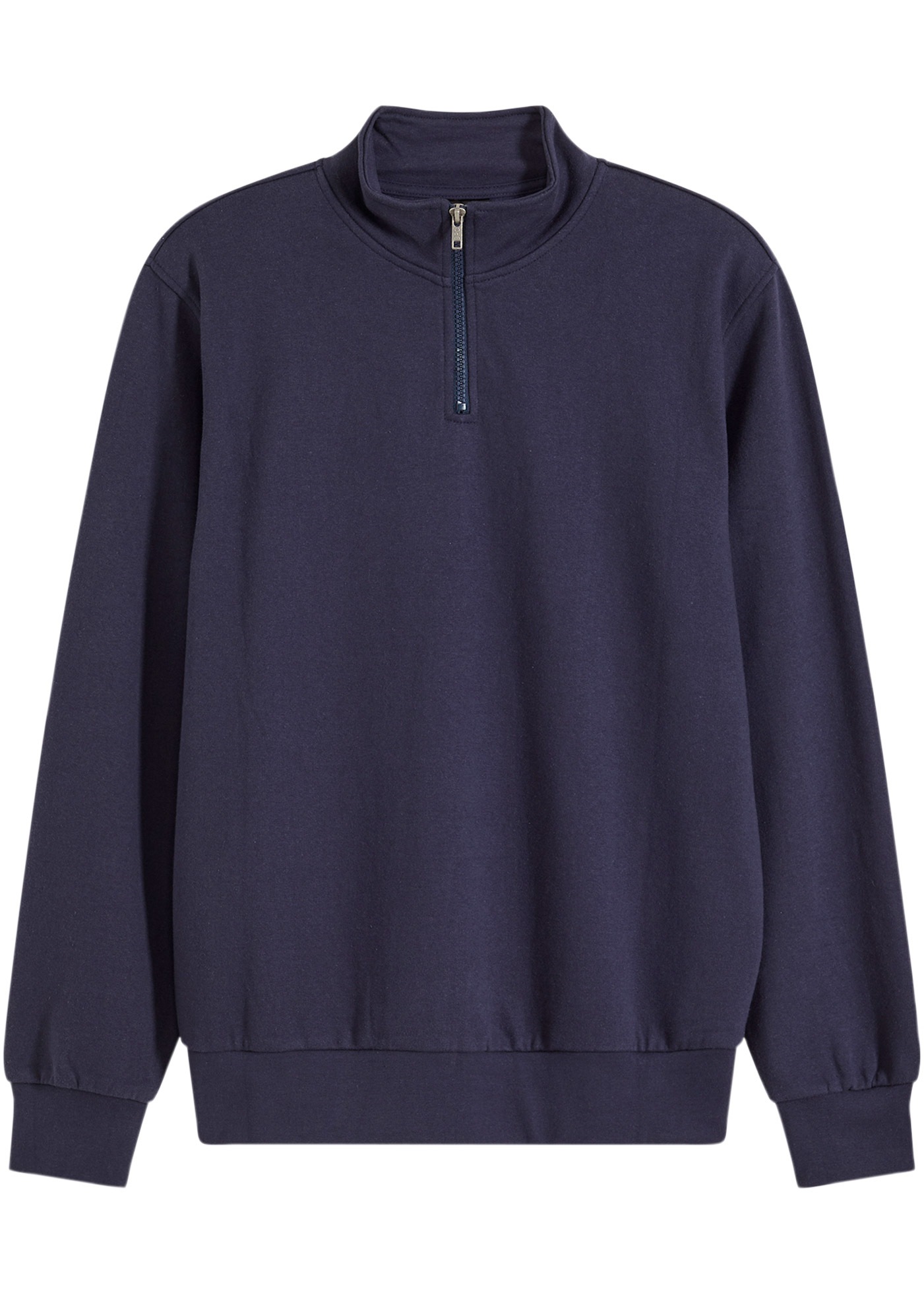 bonprix Sweatshirt »Sweatshirt mit Troyerkragen«, mit Stehkragen, mit Reißverschluss, Regular Fit, unifarben
