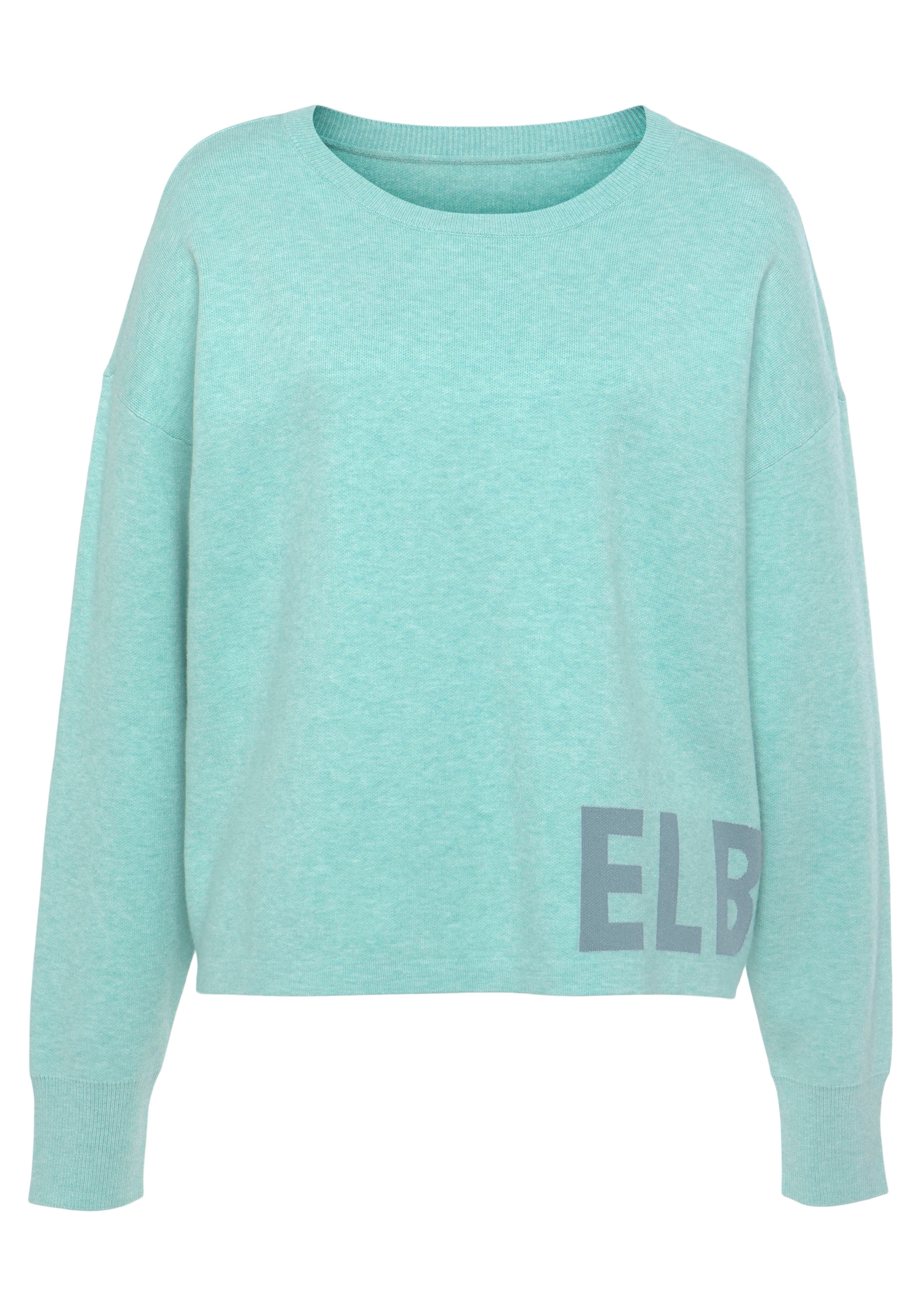 Elbsand Strickpullover »/ Loungeshirt«, aus hochwertigem Strick mit eingestricktem Logo, Loungewear