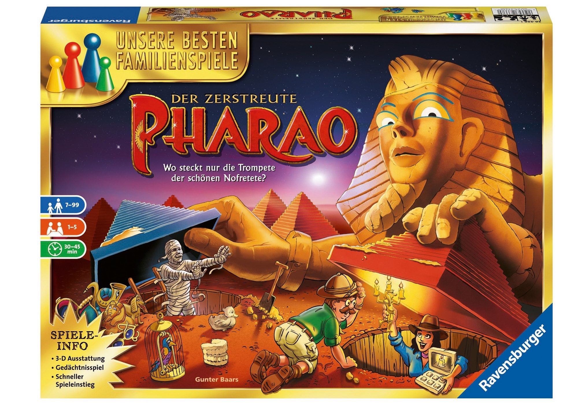 Spiel »Der zerstreute Pharao«, Made in Europe, FSC® - schützt Wald - weltweit