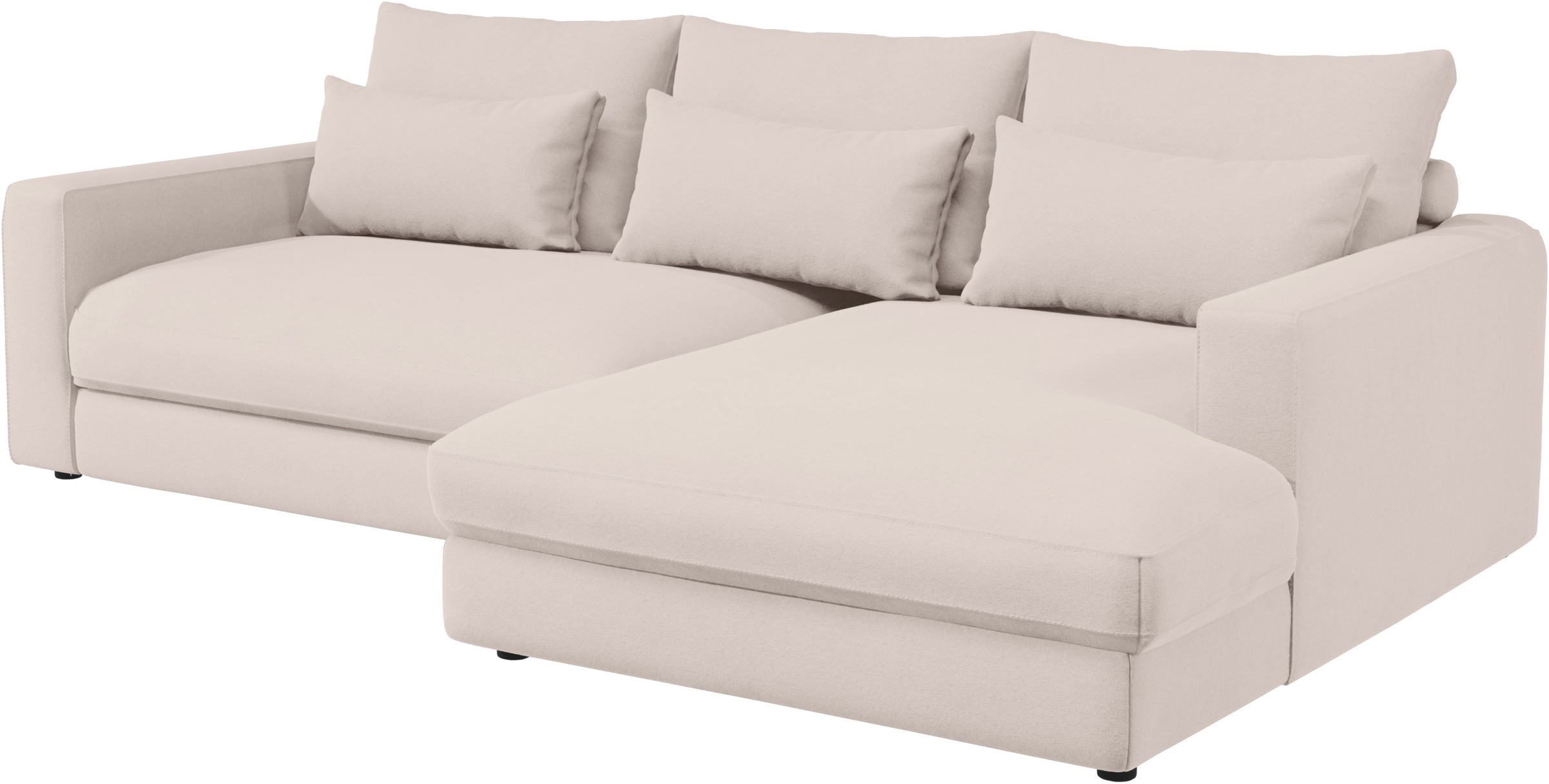 Home affaire Ecksofa »Darwin, viele Kissen, extra tiefe Sitzfläche, 271/89/171 (B(H/T)«, gemütlich und weich, L-Form, mit extra softem Sitzkomfort, Cord