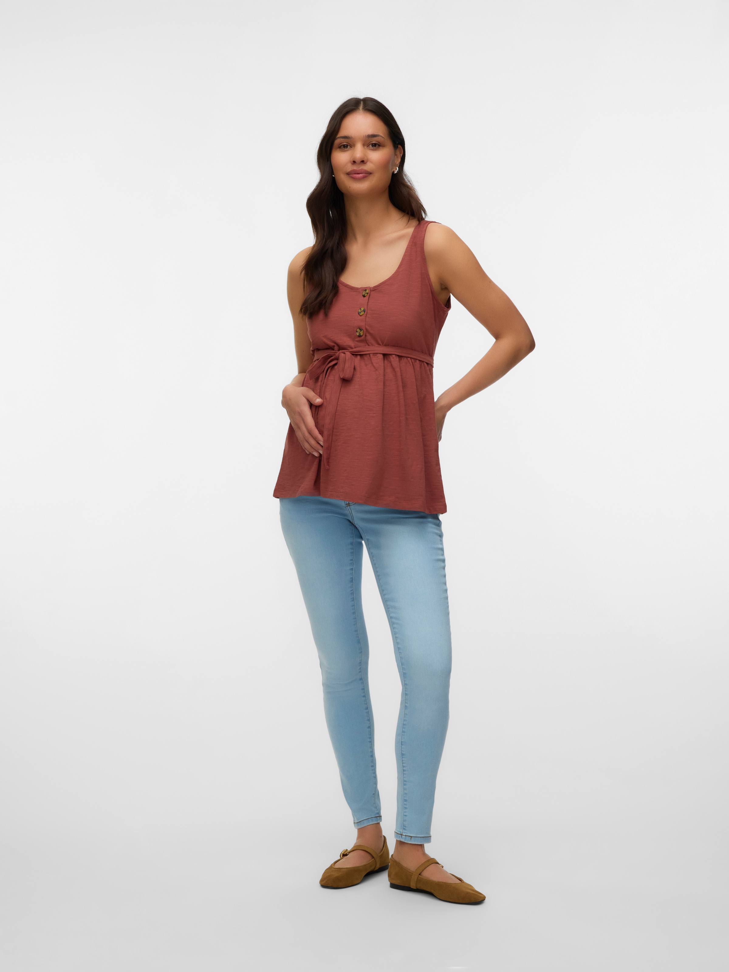 Mamalicious Umstandsshirt »MLEVI LIA SL JRS TOP 2F NOOS« Baumwolle, regular fit