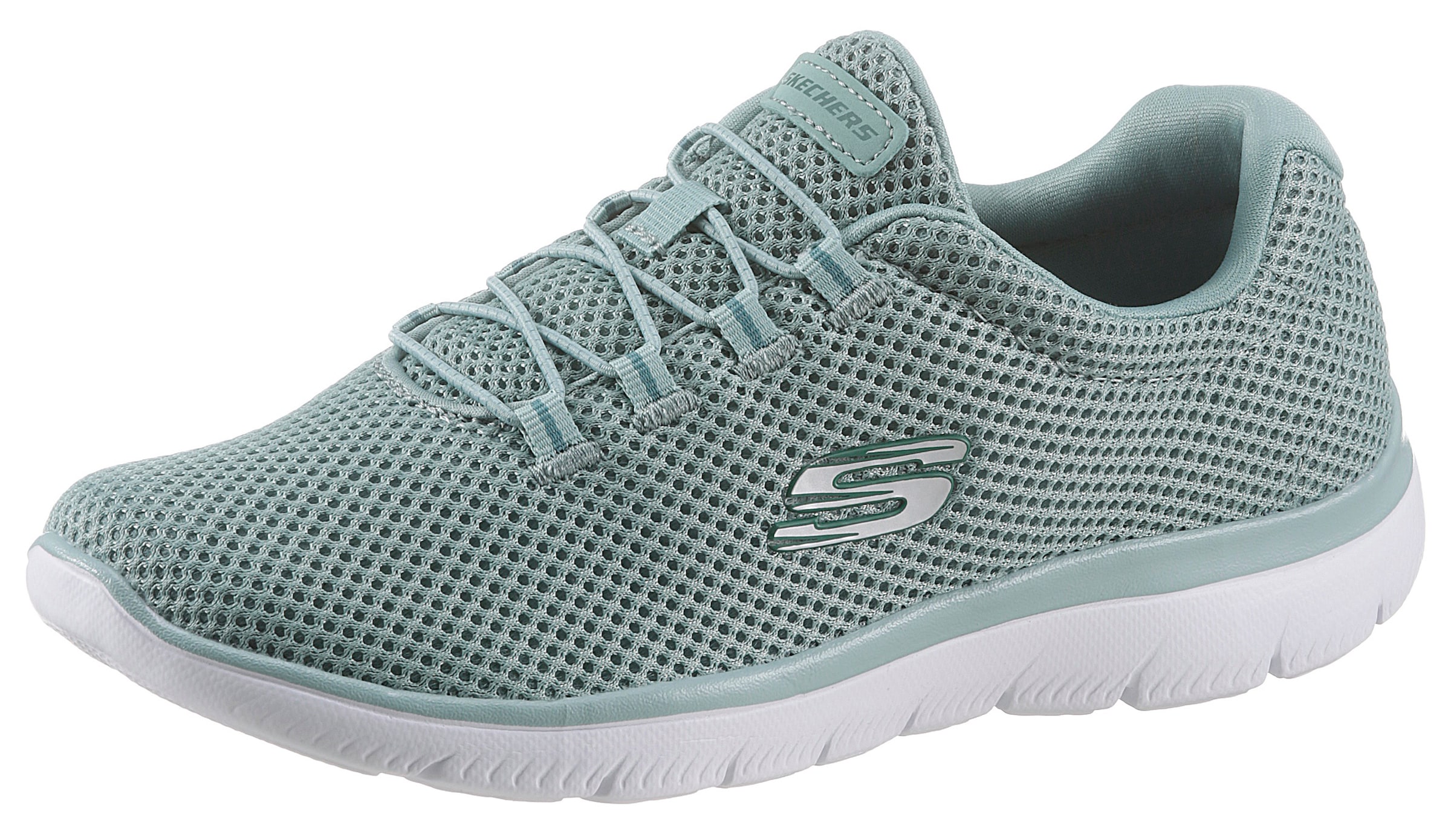 Skechers Slip-On Sneaker »SUMMITS«, Freizeitschuh, Halbschuh, Schlupfschuh mit komfortabler Innensohle