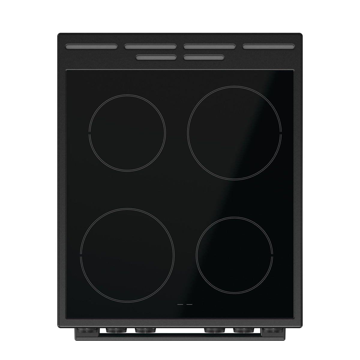 GORENJE Elektro-Standherd »GEC 5A20 BG«, mit 1-fach-Teleskopauszug, Aqua Clean, (1 St.), Black Design