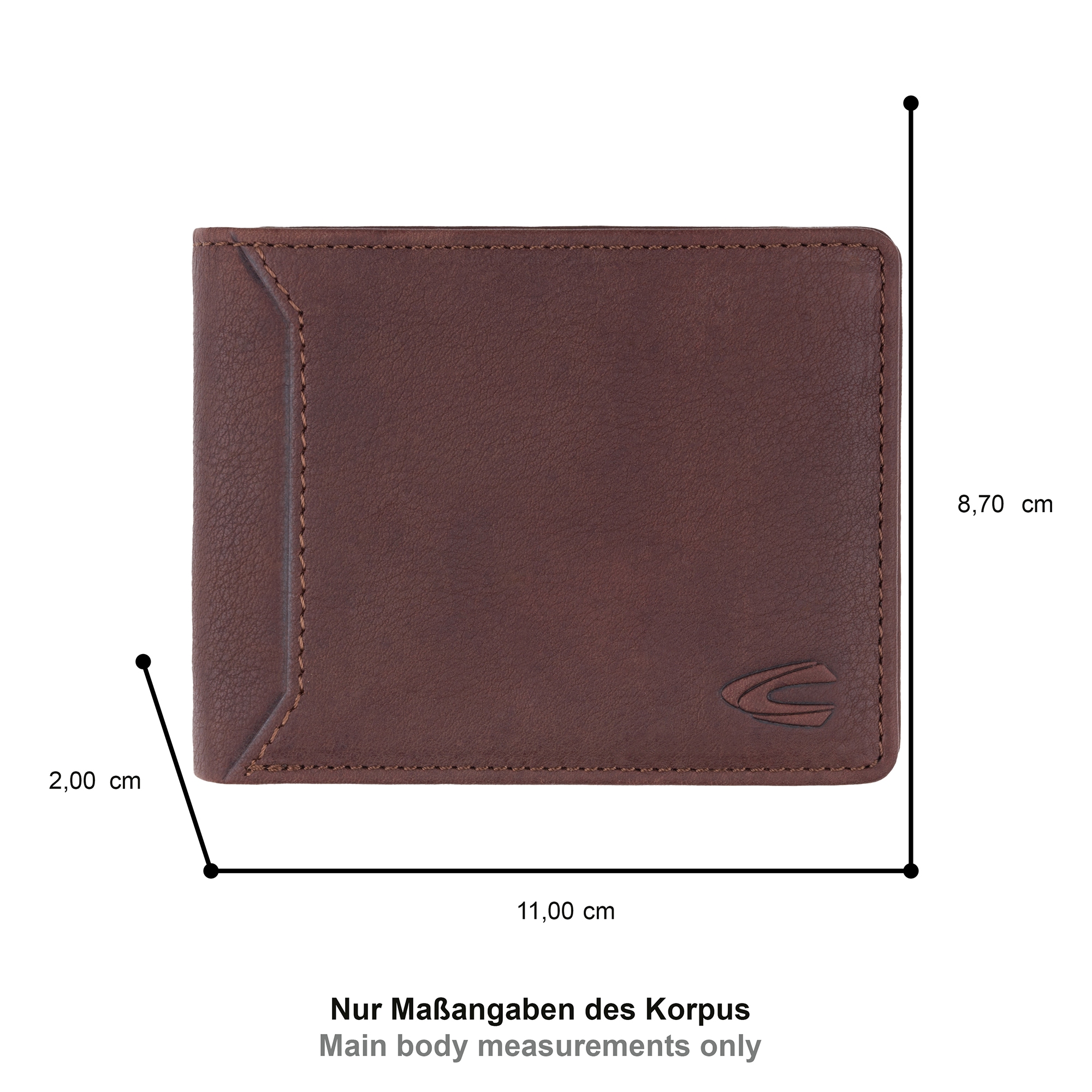 camel active Geldbörse »Ocean« aus wasserweisendem Echtleder, vielen Verstauoptionen und RFID-Schutz