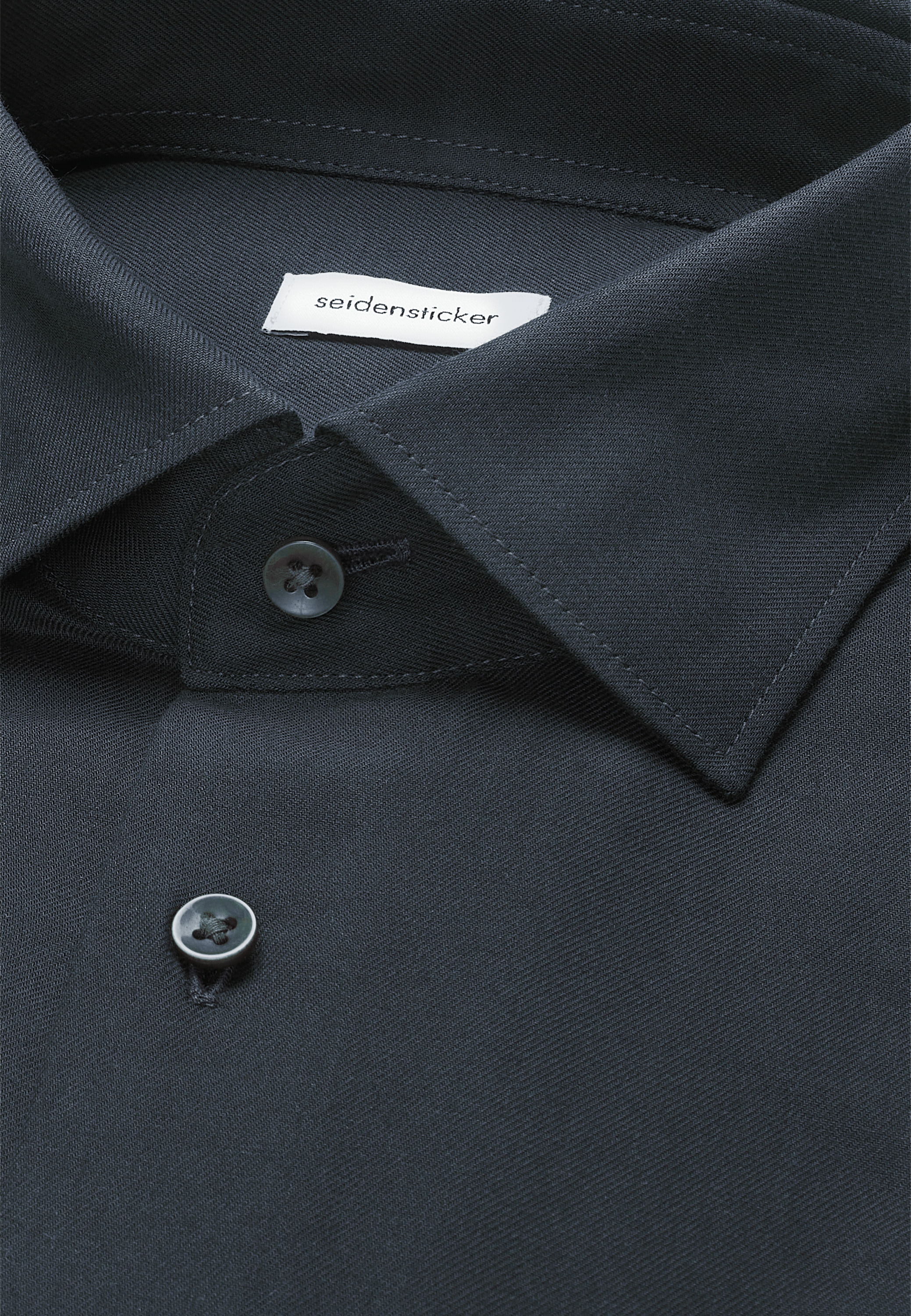seidensticker Flanellhemd »Schwarze Rose« Comfort 1/1 Kentkragen Uni