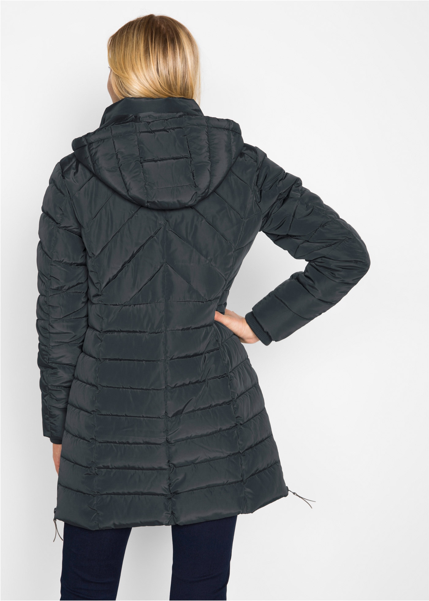 bonprix Steppjacke »Winterjacke« mit Kapuze mit wattierter Füllung, mit abnehmbarer Kapuze, pflegeleicht
