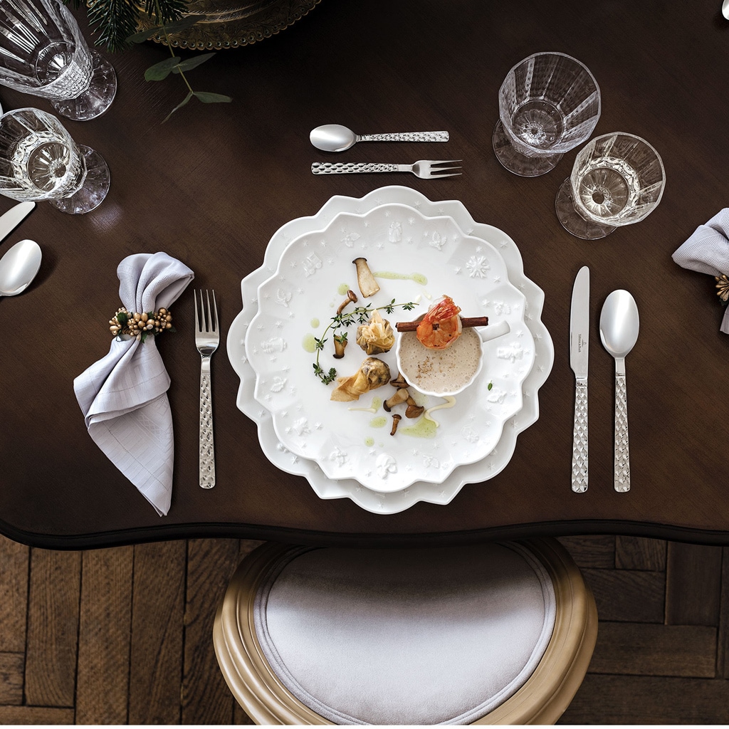 Villeroy & Boch Tafelgabel »Tafelgabel Boston 210 mm 6er Set silber« Spülmaschinenfest
