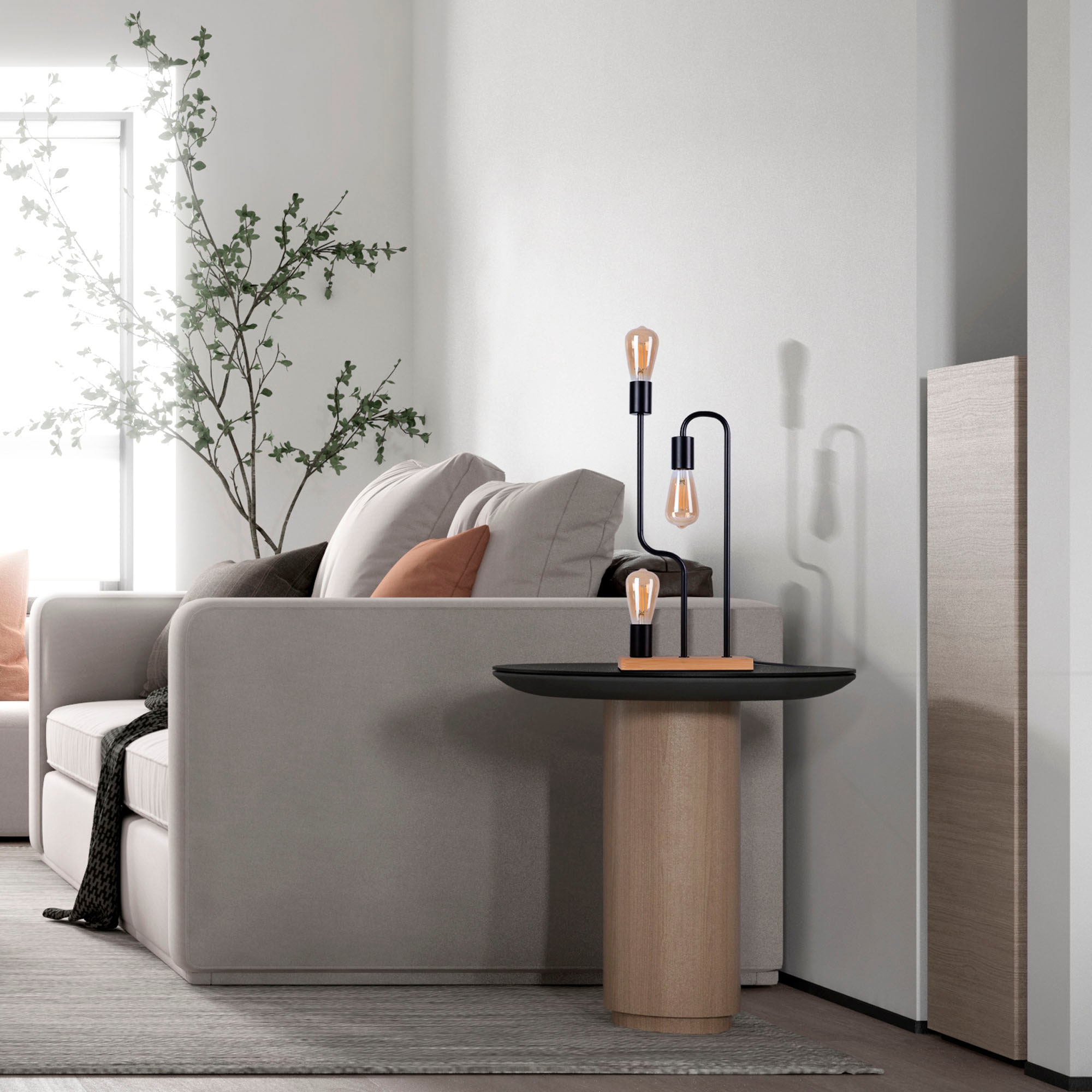 Paco Home Tischleuchte »GERALT«, LED Wohnzimmer Schlafzimmer Esszimmer  Leselampe Deko E27 online kaufen | mit 3 Jahren XXL Garantie | Standleuchten