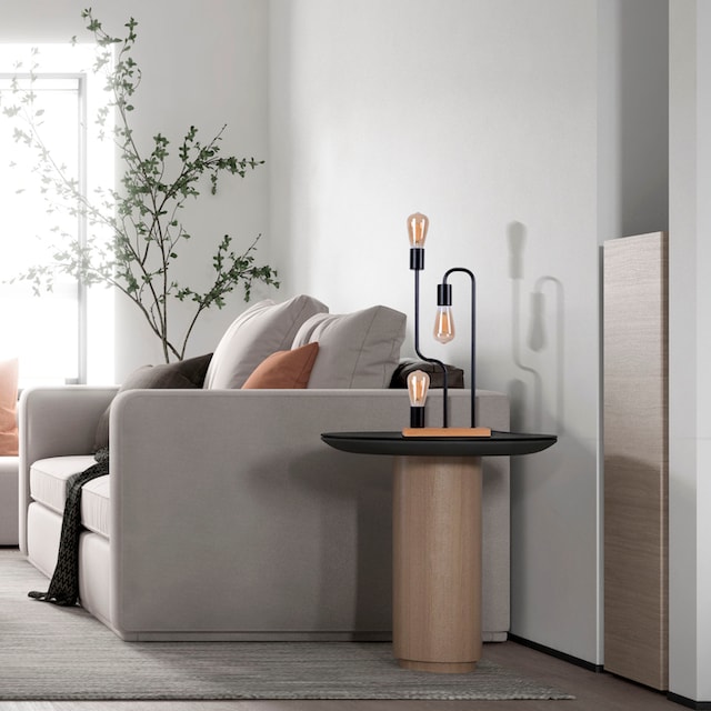 Paco Home Tischleuchte »GERALT«, LED Wohnzimmer Schlafzimmer Esszimmer  Leselampe Deko E27 online kaufen | mit 3 Jahren XXL Garantie
