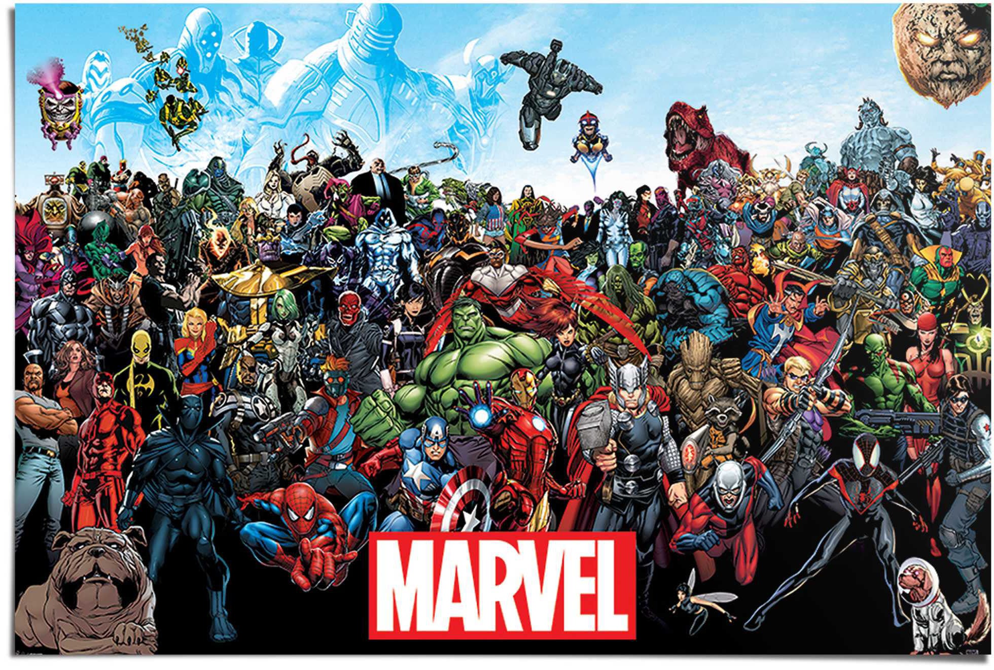 St.) Raten bestellen »Marvel Poster (1 auf Reinders! Universe«,
