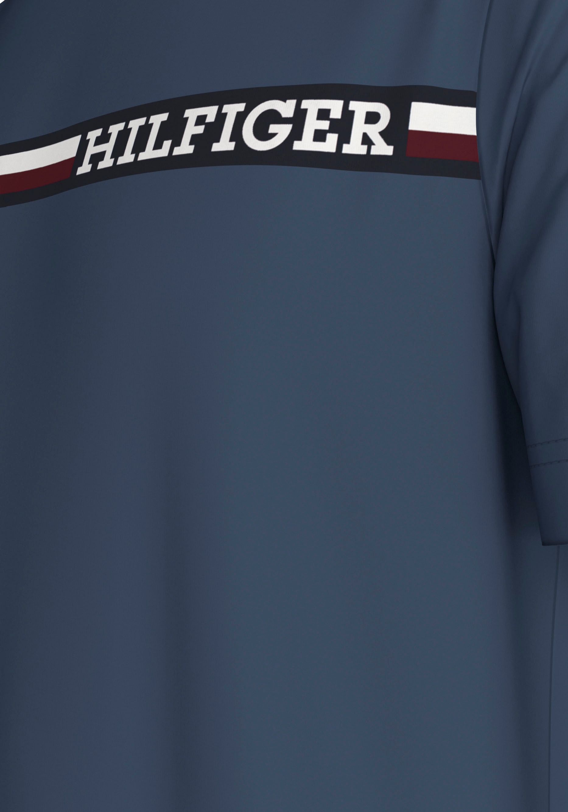 Tommy Hilfiger Big & Tall T-Shirt »BT-CHEST STRIPE TEE-B«, Große Größen mit Logostickerei