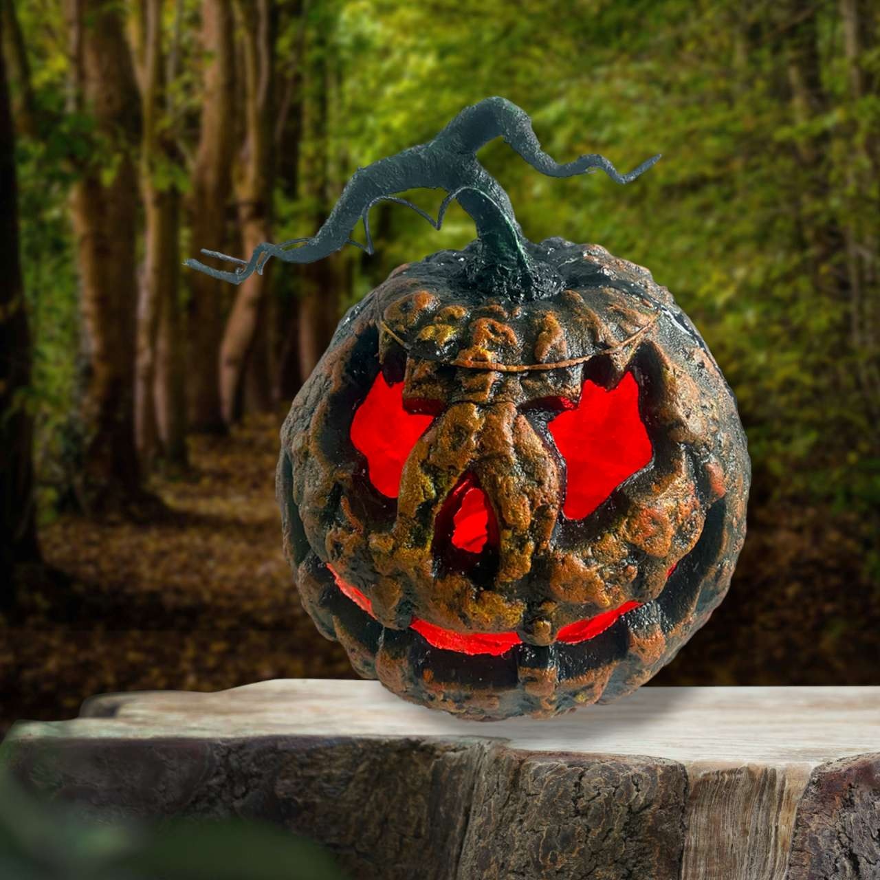 SHX Dekoobjekt »Animierter Kürbis« Rote Beleuchtung, Soundeffekt