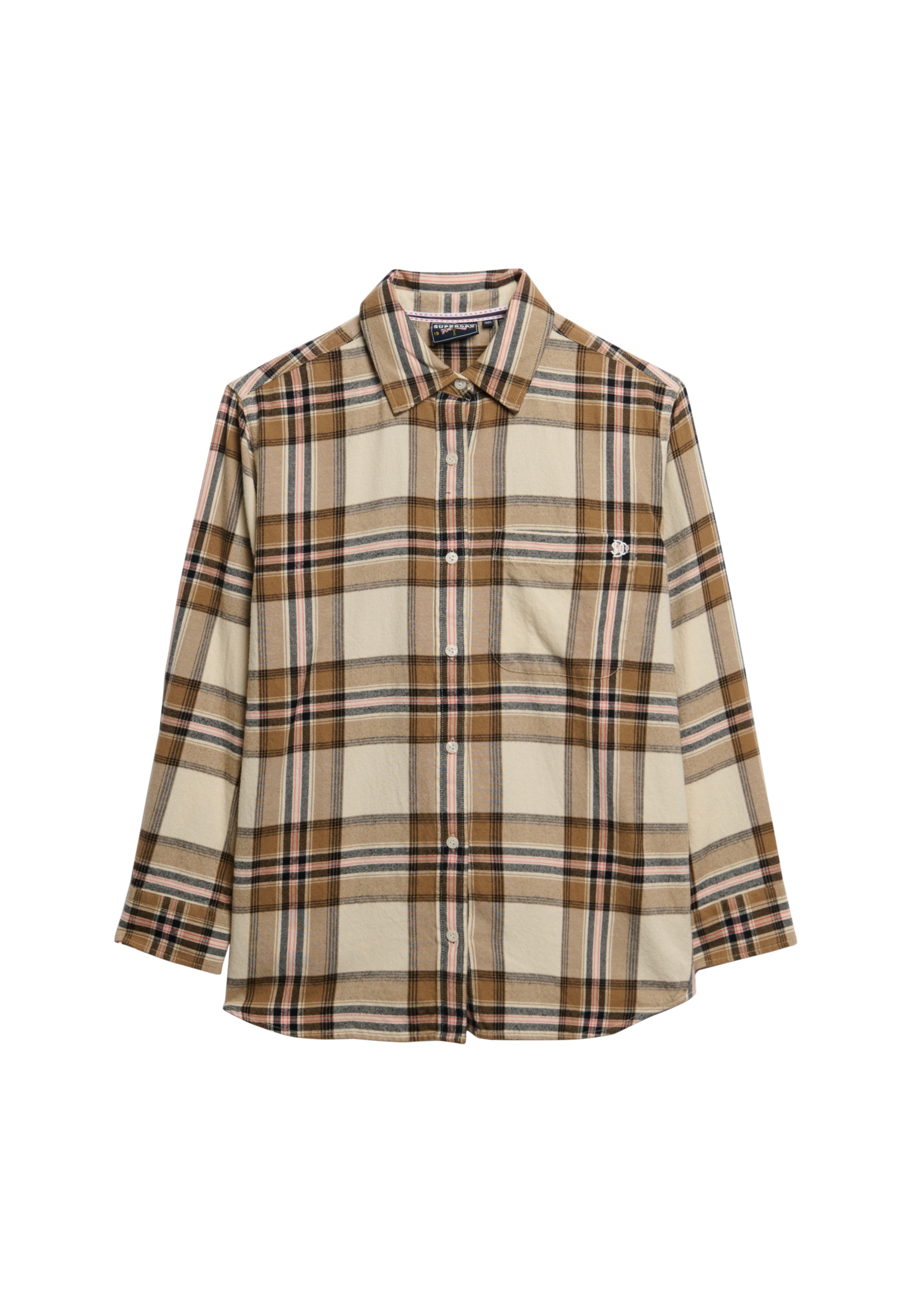 Superdry Karobluse »CHECK FLANNEL BOYFRIEND SHIRT«